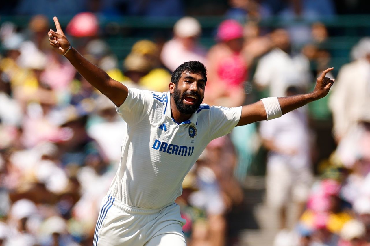Jasprit Bumrah celebrates after dismissing Marnus Labuschagne, Australia vs India, 5th Test, Sydney, Day 2, January 4, 2025