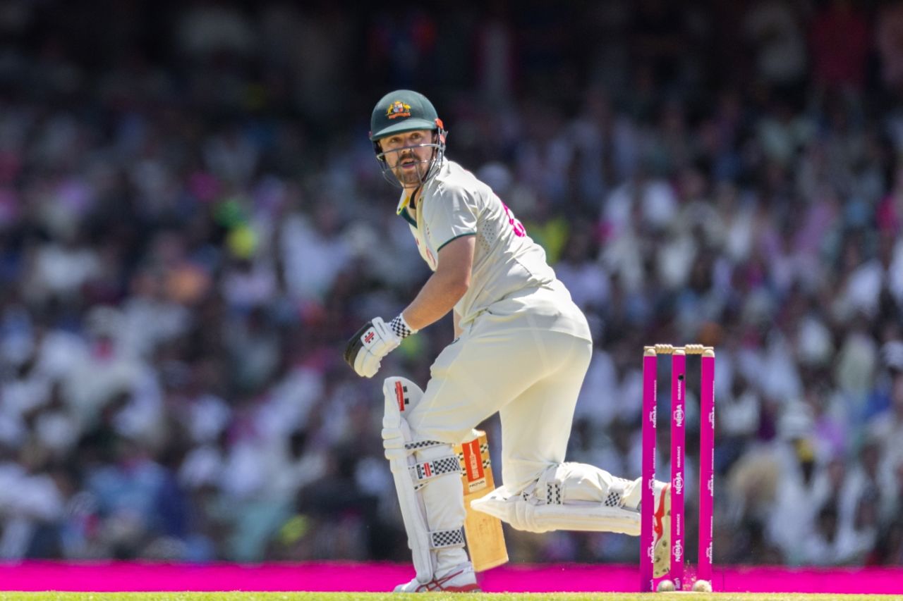 Travis Head has followed up back-to-back centuries with scores of 17, 0, 1 and 4, Australia vs India, 5th Test, Sydney, Day 2, January 4, 2025