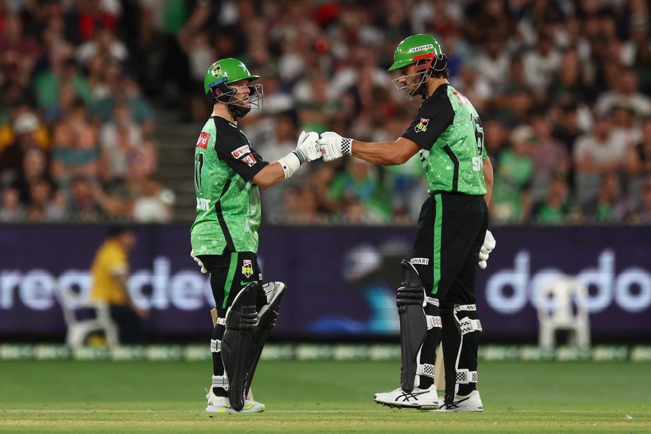 Ben Duckett and Marcus Stoinis put on an 83-run stand, Melbourne Renegades vs Melbourne Stars, BBL 2024-25, MCG, January 4, 2025