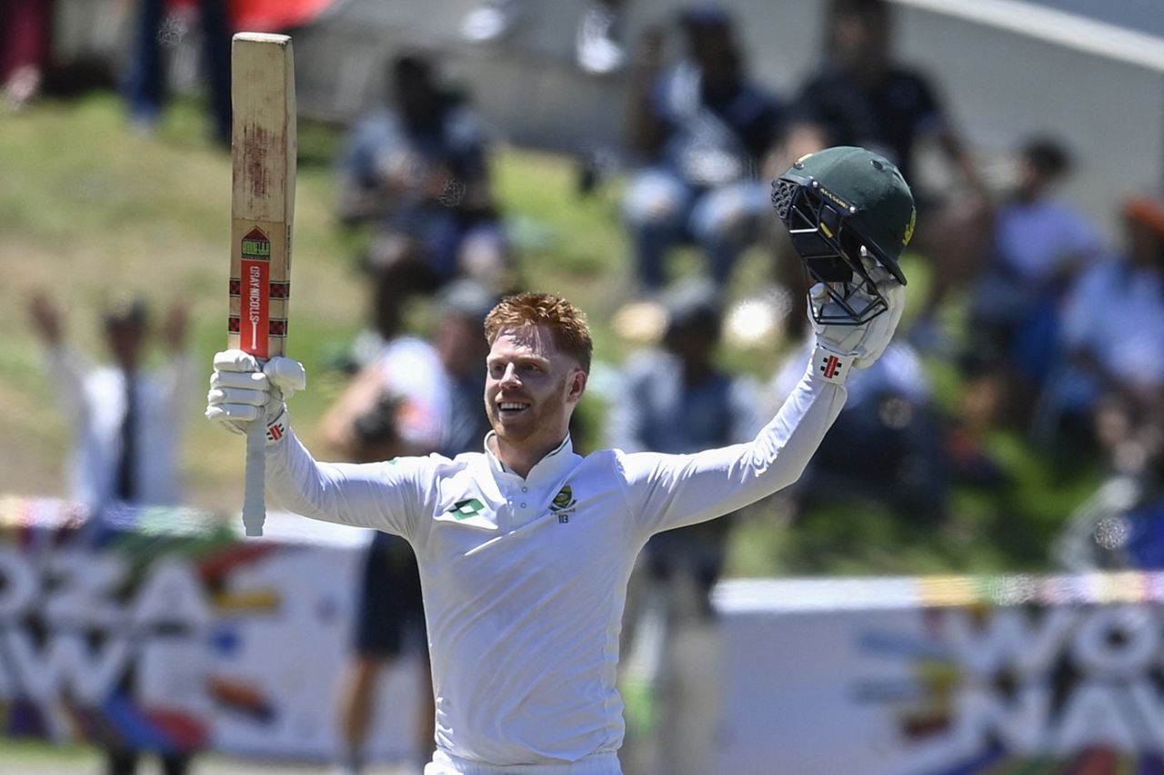 Kyle Verreynne got to his fourth Test hundred, South Africa vs Pakistan, 2nd Test, Cape Town, 2nd day, January 4, 2025