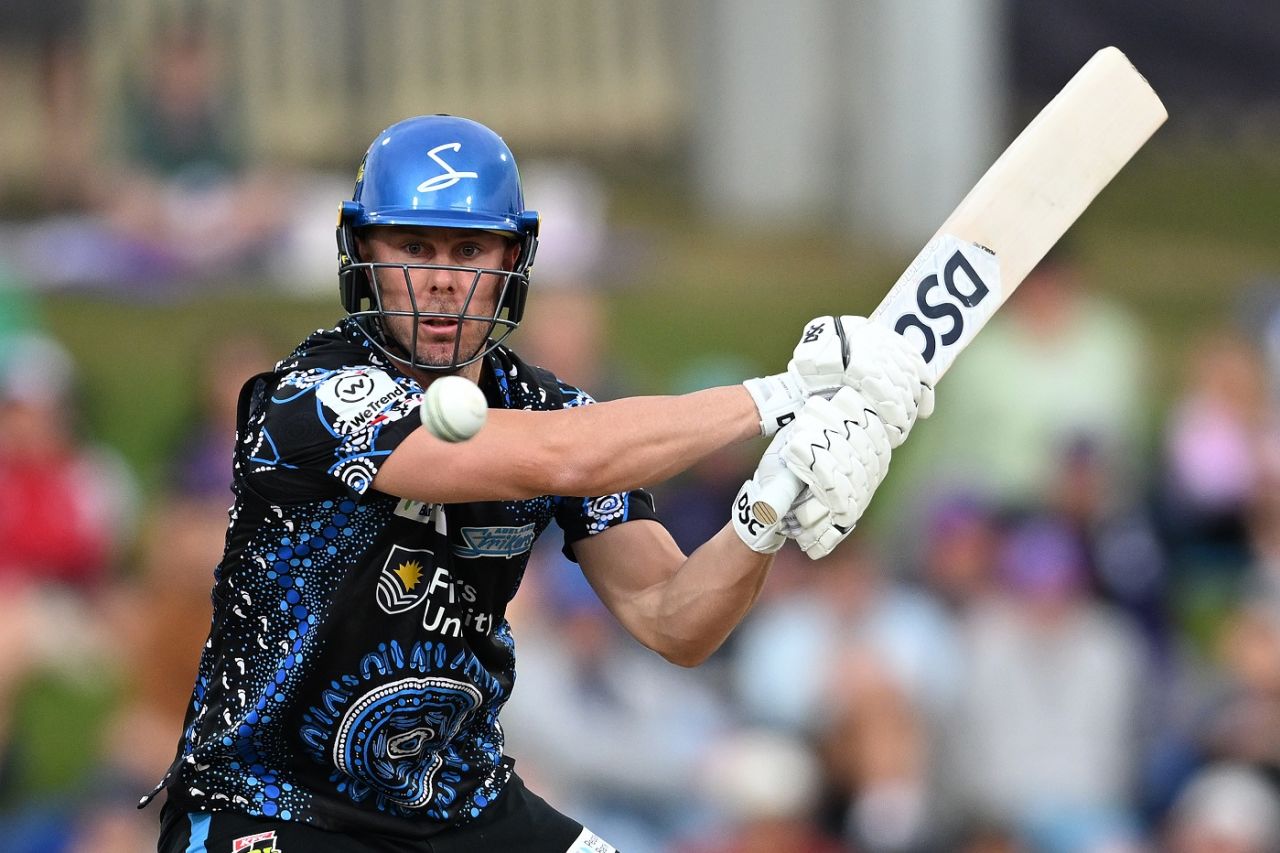 Chris Lynn scored 49 off 27 balls, Hobart Hurricanes vs Adelaide Strikers, Hobart, BBL, January 5, 2025