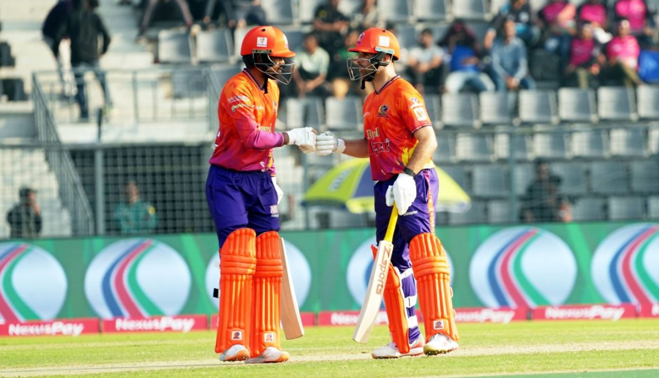 Akbar Ali and Ryan Burl added an unbeaten 23 in just 10 balls, Durbar Rajshahi vs Khulna Tigers, BPL, Sylhet, January 10, 2025