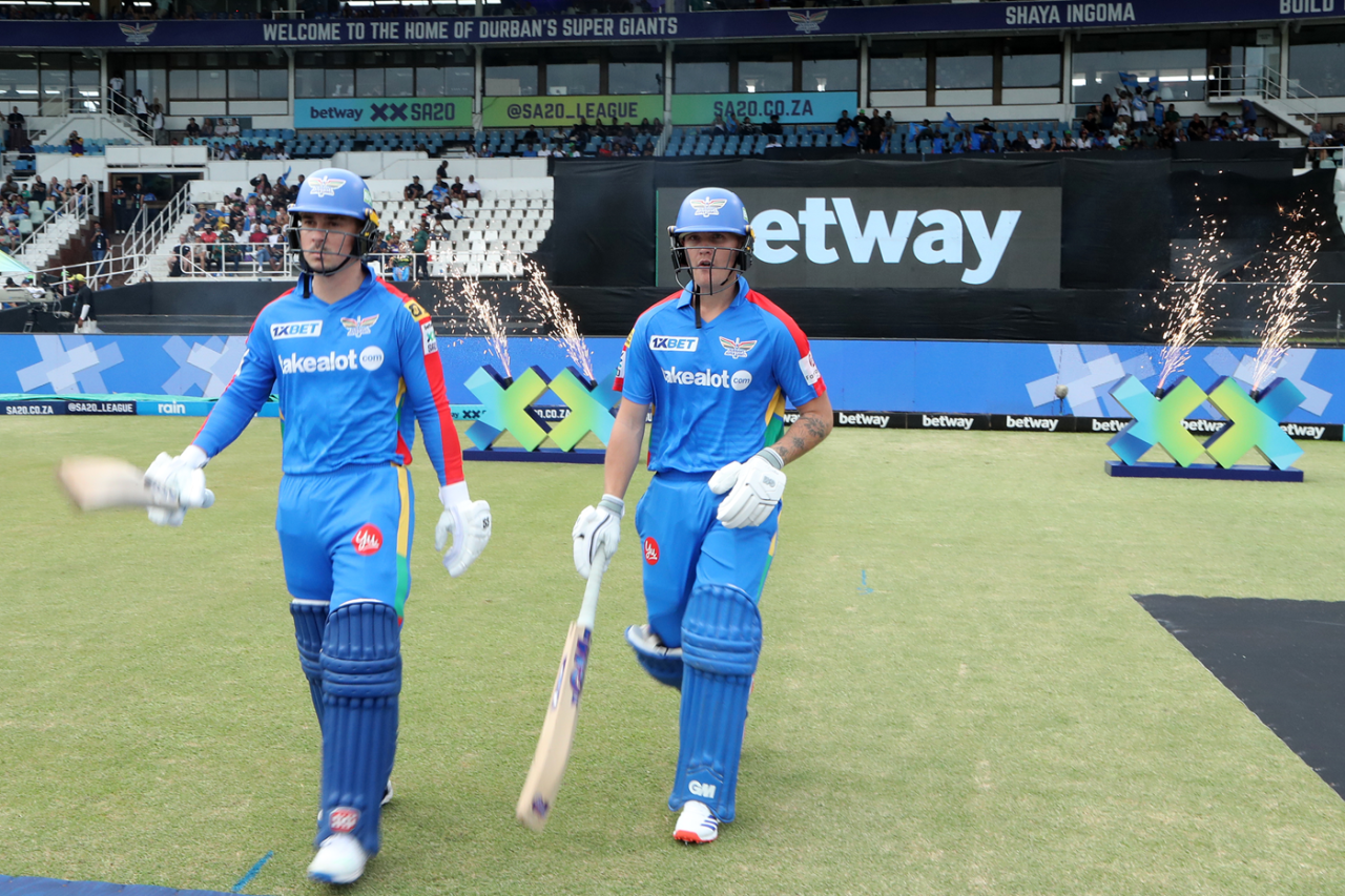 Bryce Parsons and Matthew Breetzke got Durban Super Giants off to a quick start, Durban's Super Giants vs Pretoria Capitals, SA20 2025, Durban, January 10, 2025