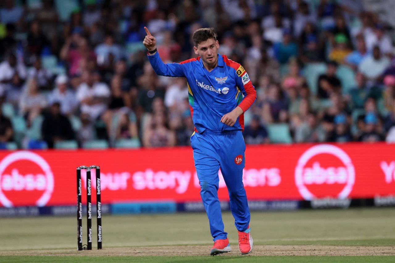 Noor Ahmad took 2 for 34, Durban's Super Giants vs Pretoria Capitals, SA20 2025, Durban, January 10, 2025