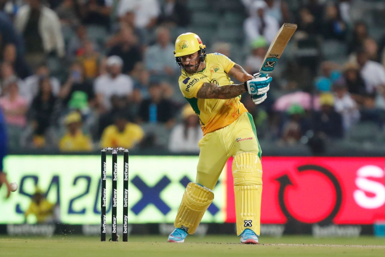 Faf du Plessis launched Joburg Super Kings' chase, Joburg Super Kings vs MI Cape Town, SA20 2025, Johannesburg, January 11, 2025