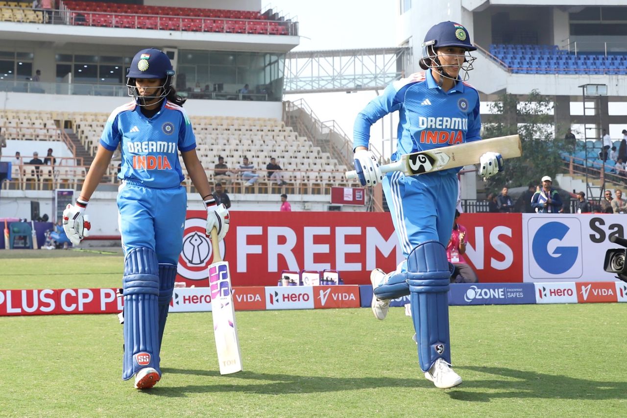 Pratika Rawal is Smriti Mandhana's latest opening partner, India vs Ireland, 2nd Women's ODI, Rajkot, January 12, 2025
