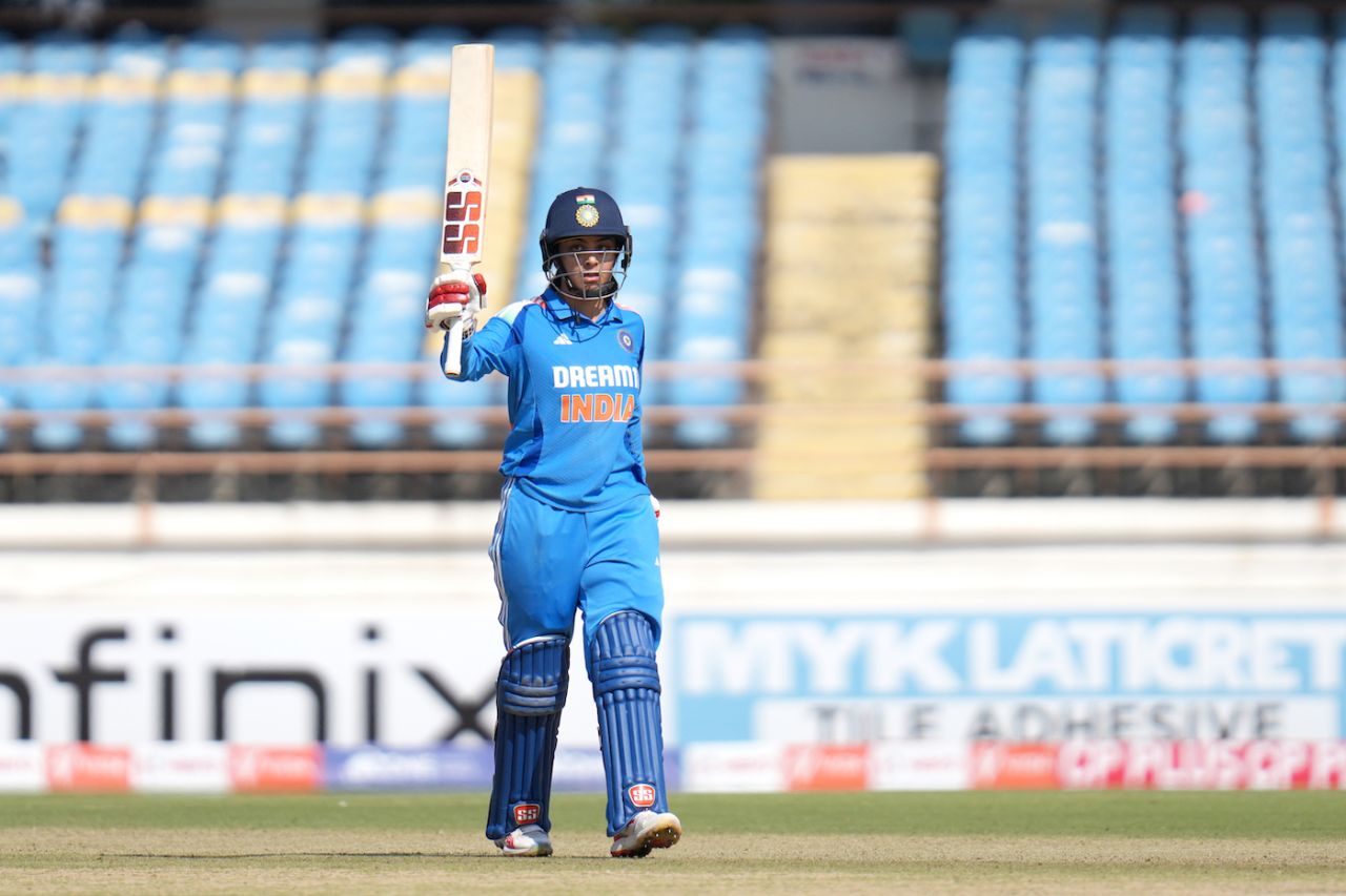 Harleen Deol made 89 off 84 balls, India vs Ireland, 2nd Women's ODI, Rajkot, January 12, 2025