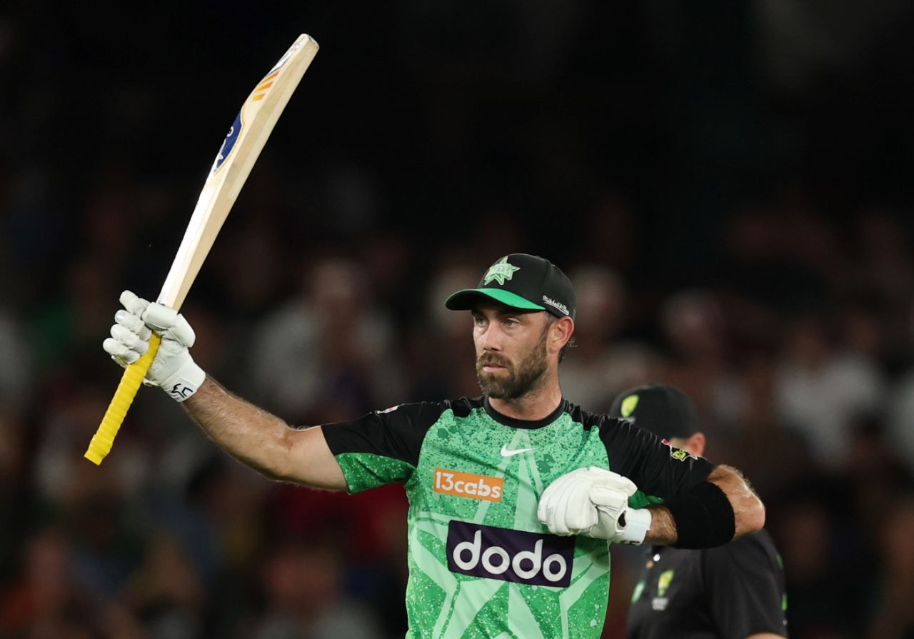 Glenn Maxwell brought up his second successive half-century, Melbourne Renegades vs Melbourne Stars, Docklands Stadium, BBL 2024-25, January 12, 2025