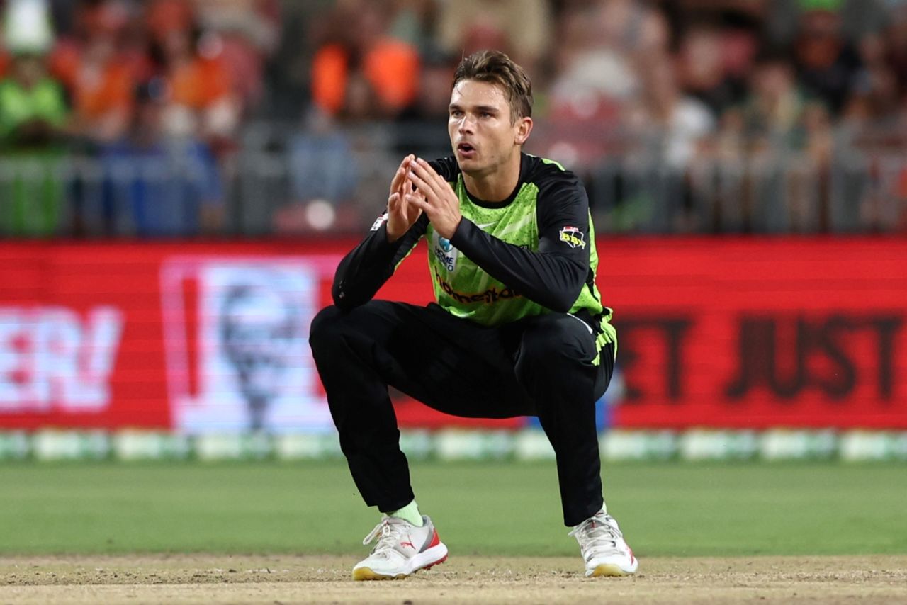Chris Green took 3 for 13 in his four overs, Sydney Thunder vs Perth Scorchers, BBL 2024-25, Sydney Showground, January 13, 2025