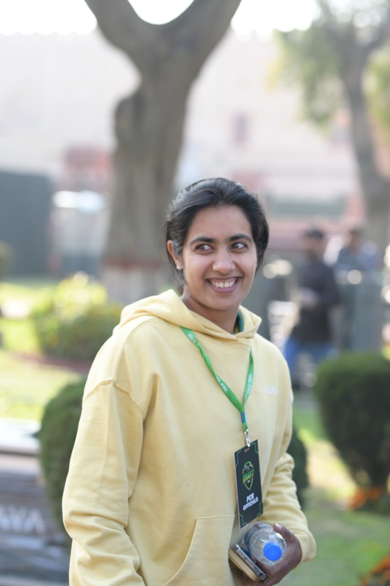 Nashra Sandhu arrives at the PSL draft, Lahore, January 13, 2025
