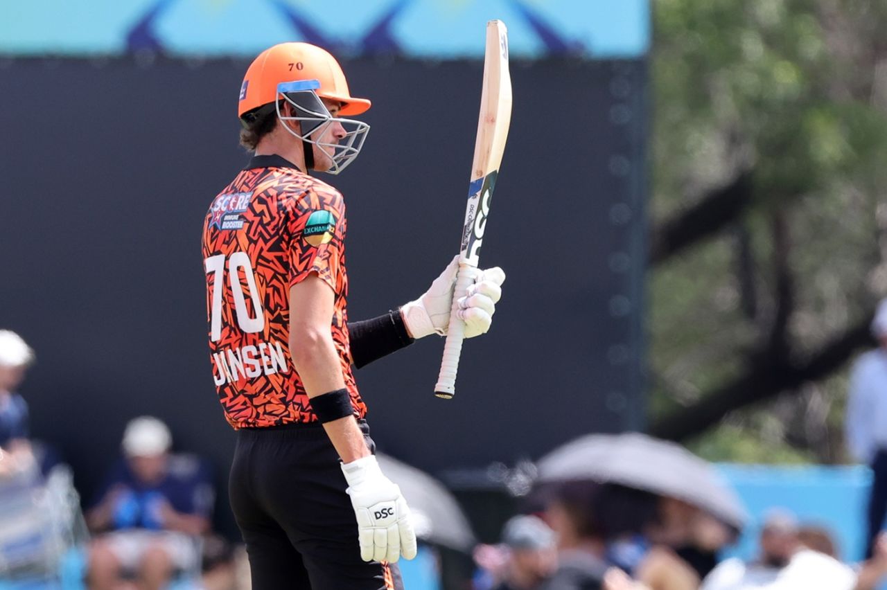 Marco Jansen scored his third SA20 half-century, Pretoria Capitals vs Sunrisers Eastern Cape, SA20, Centurion, January 14, 2025