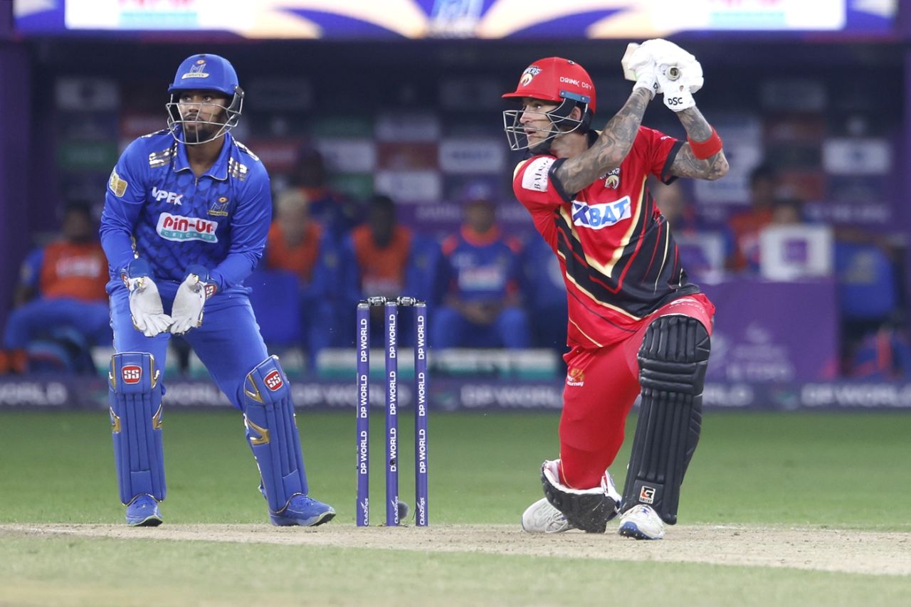 Alex Hales carves one away over point, Desert Vipers vs MI Emirates, ILT20 2025, Dubai
