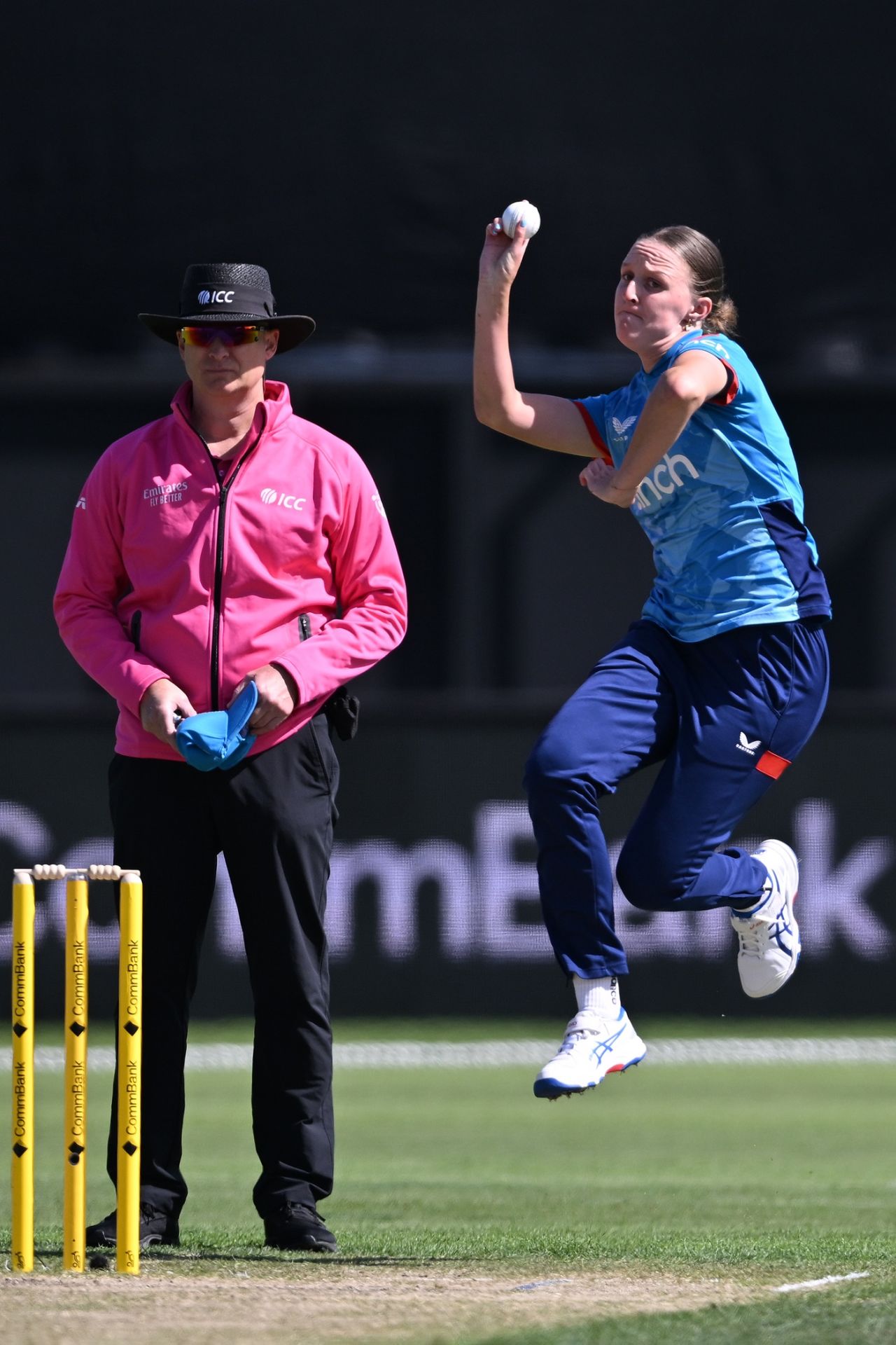 Lauren Filer bowled at speeds in the early 120kphs, Australia vs England, 3rd ODI, Women's Ashes, Hobart, January 17, 2025