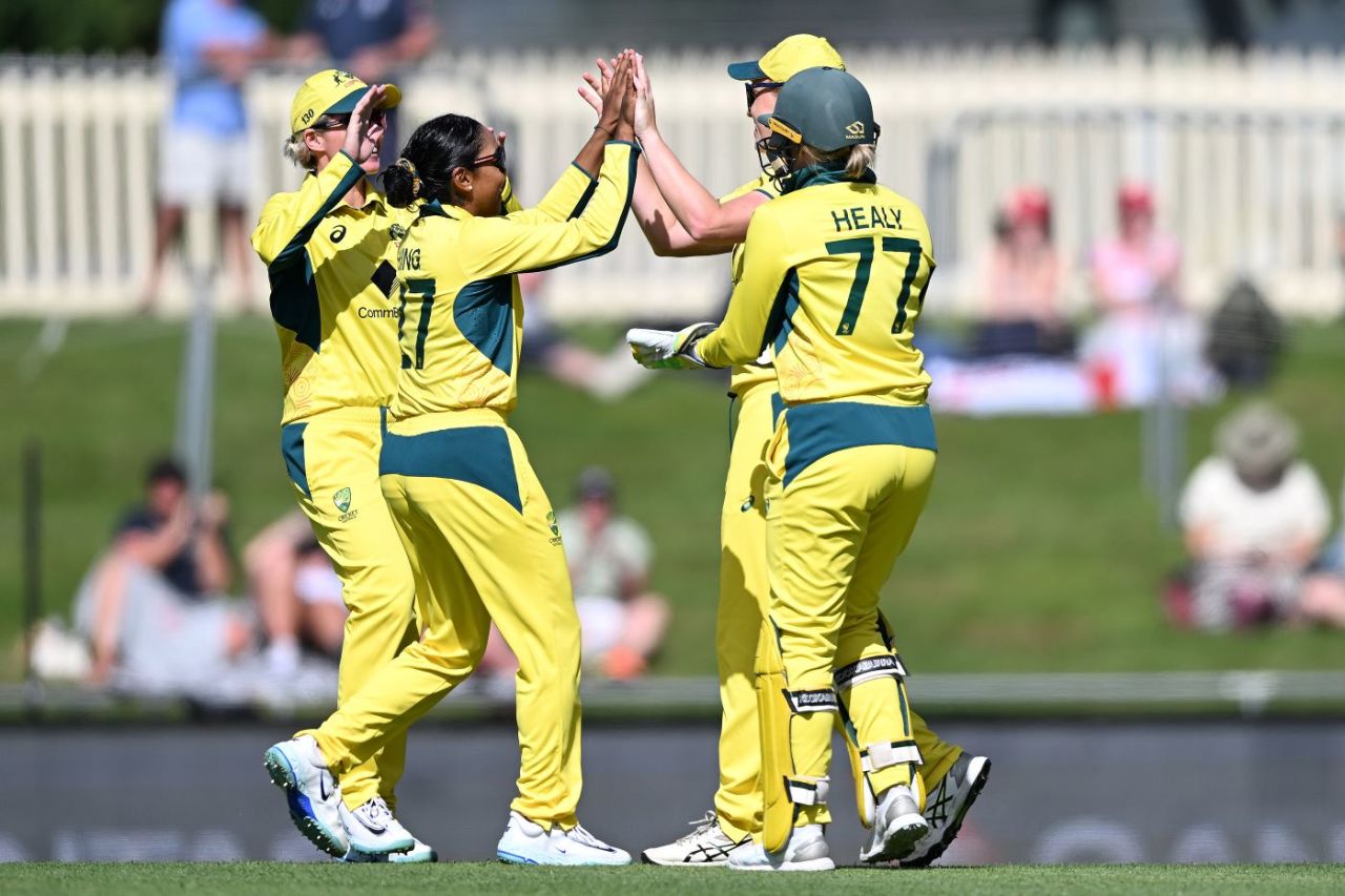 Alana King took her maiden ODI five-for, Australia vs England, 3rd ODI, Women's Ashes, Hobart, January 17, 2025