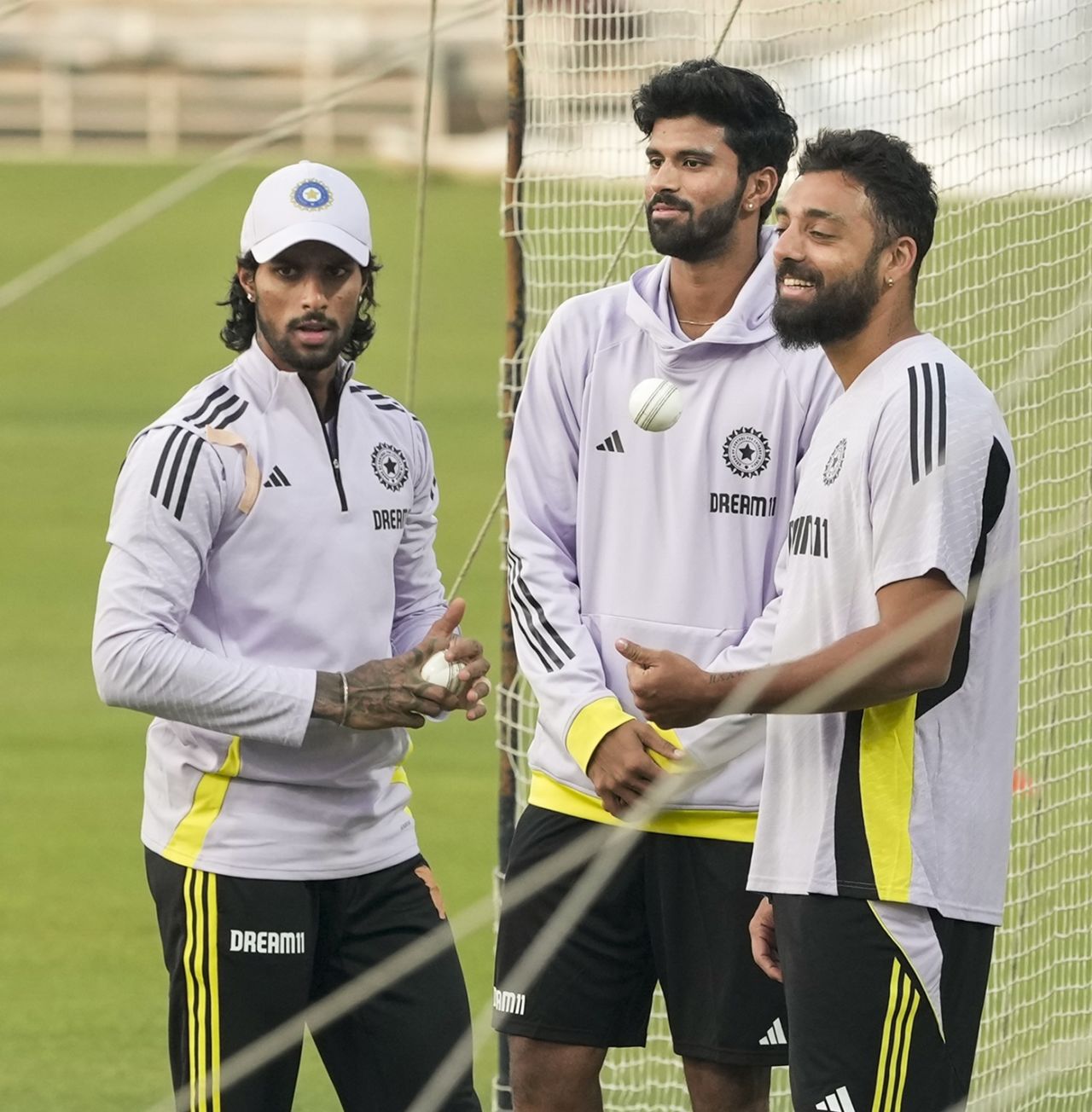 Tilak Varma, Varun Chakravarthy and Washington Sundar get together, Kolkata, January 19, 2025