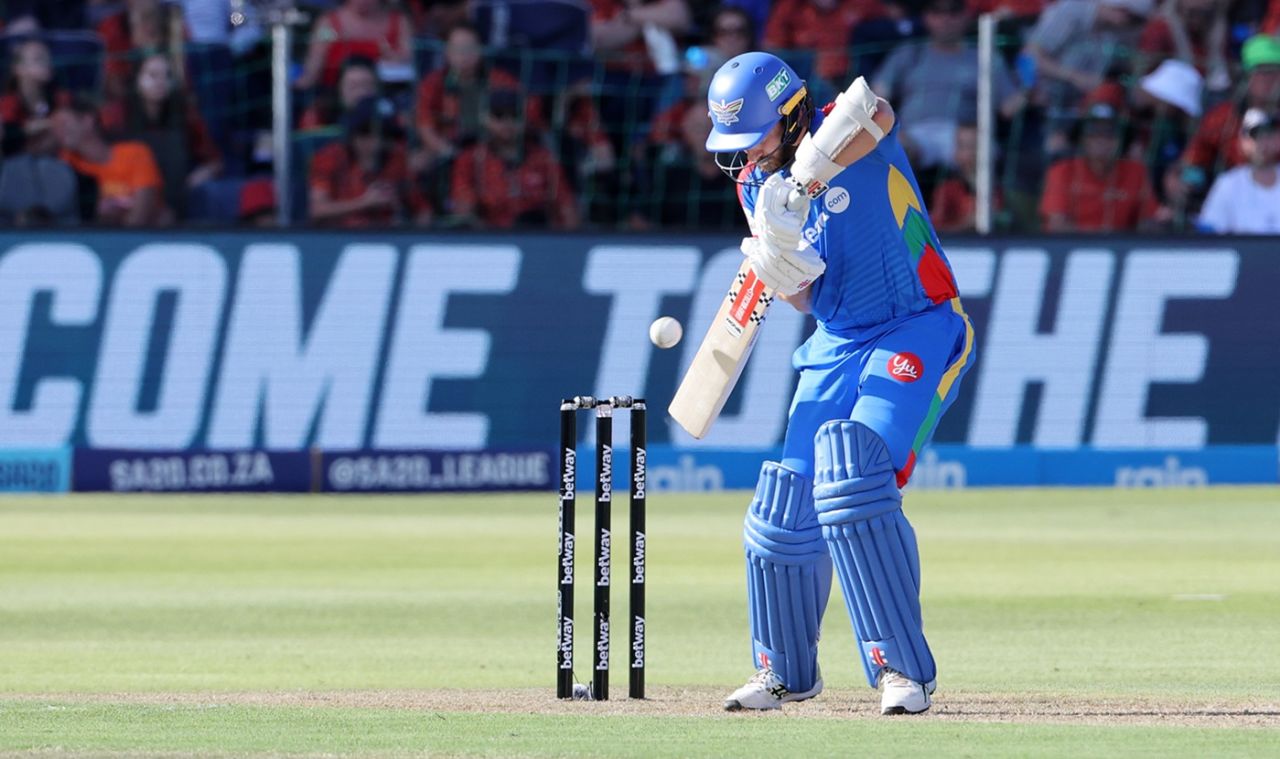 Kane Williamson brings out his trademark dab, Sunrisers Eastern Cape vs Durban's Super Giants, SA20 2025, Gqeberha, January 19, 2025