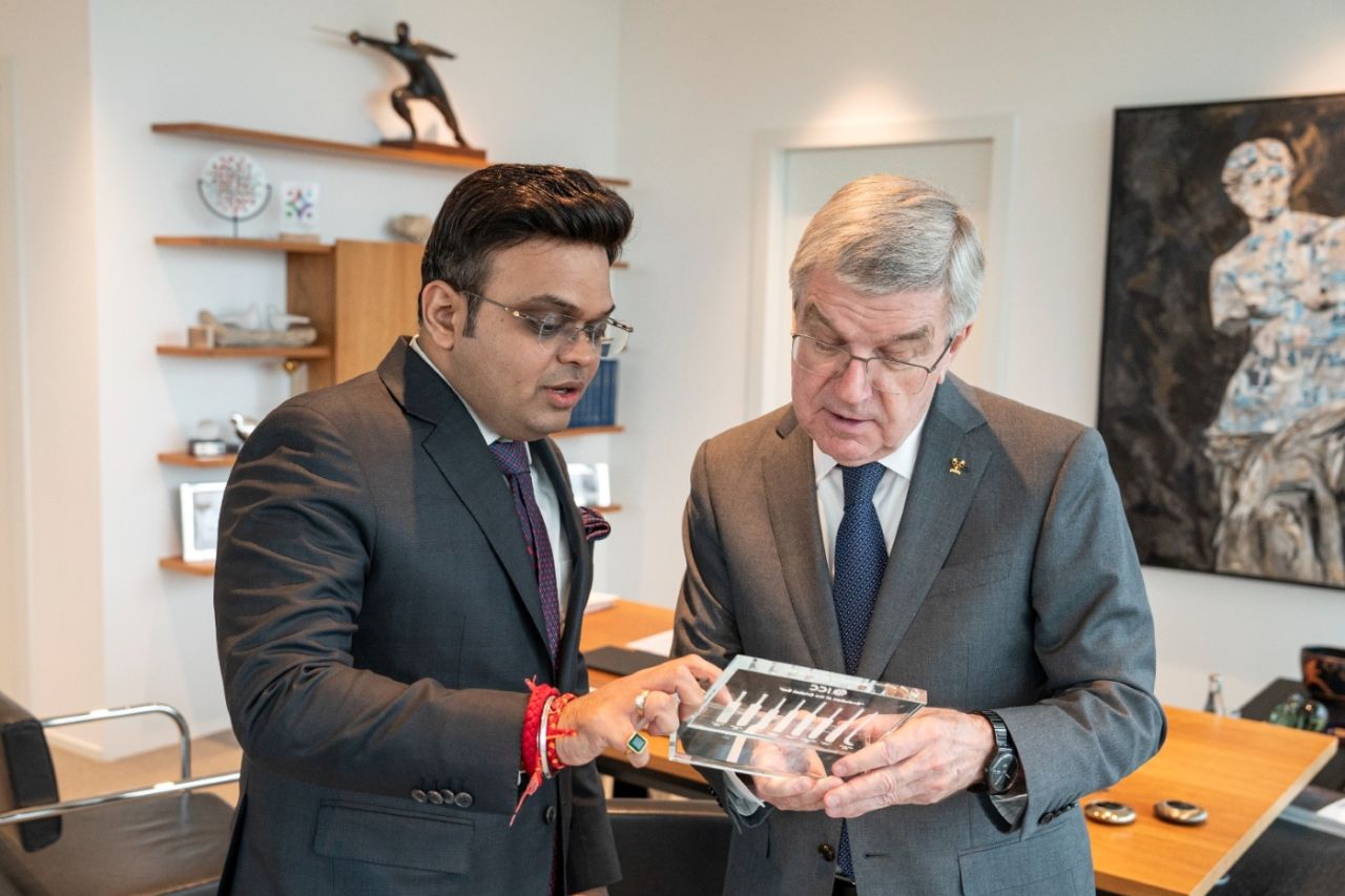 ICC chairman Jay Shah met IOC President Thomas Bach at the Olympic House in Lausanne, Switzerland, January 21, 2025
