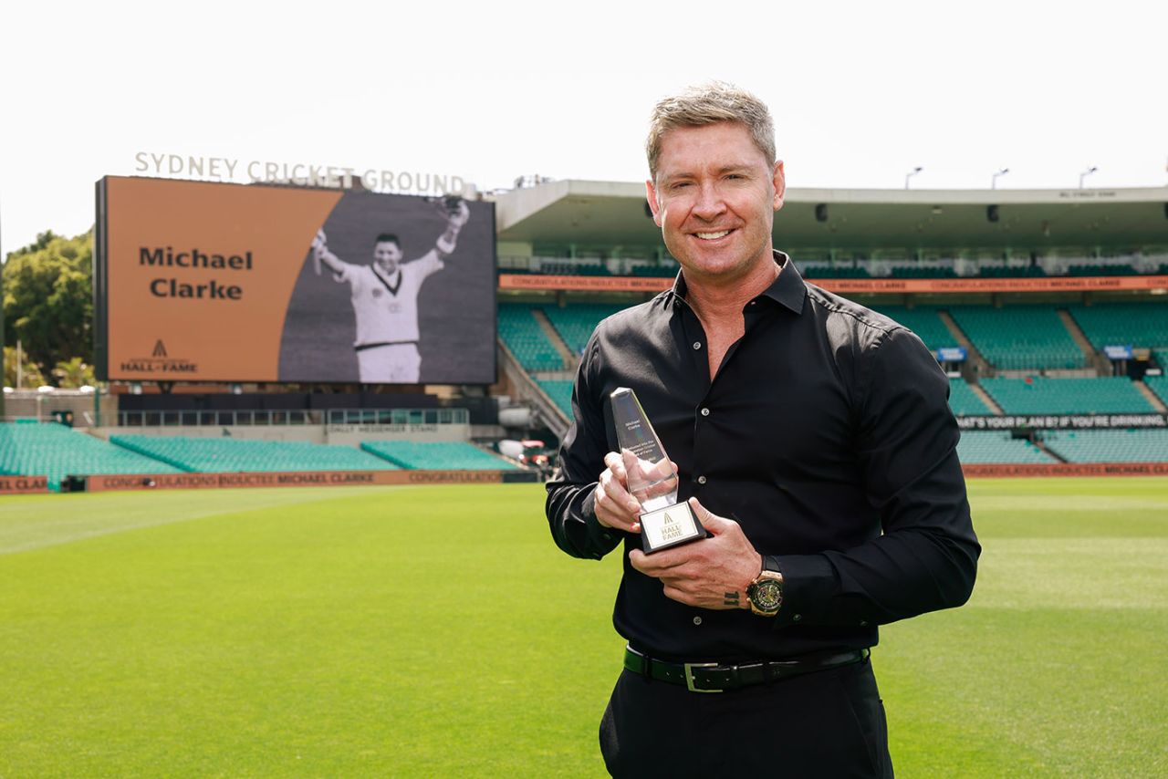 Michael Clarke was inducted to the Australian Cricket Hall of Fame, Sydney, January 23, 2025