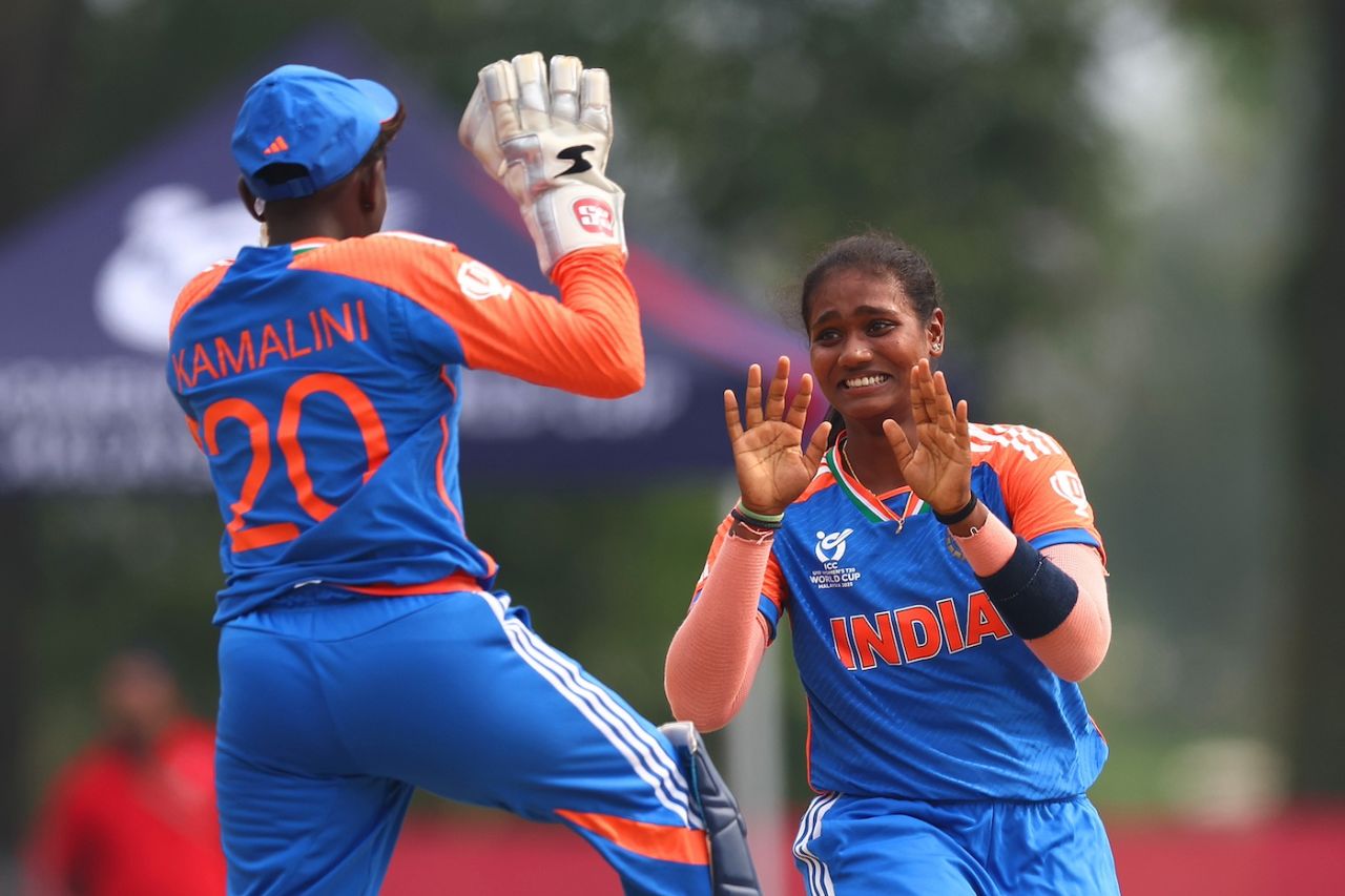 Shabnam Shakil struck with her second delivery, India vs Sri Lanka, Women's Under-19 T20 World Cup 2025, Kuala Lumpur, January 23, 2025