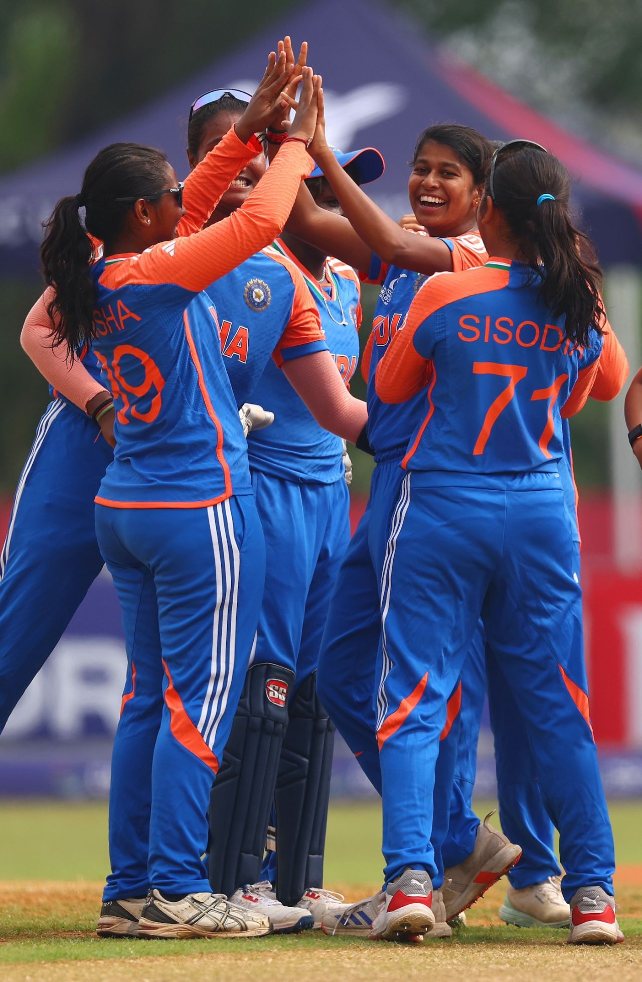 VJ Joshitha struck big blows in the powerplay, India vs Sri Lanka, Women's Under-19 T20 World Cup 2025, Kuala Lumpur, January 23, 2025