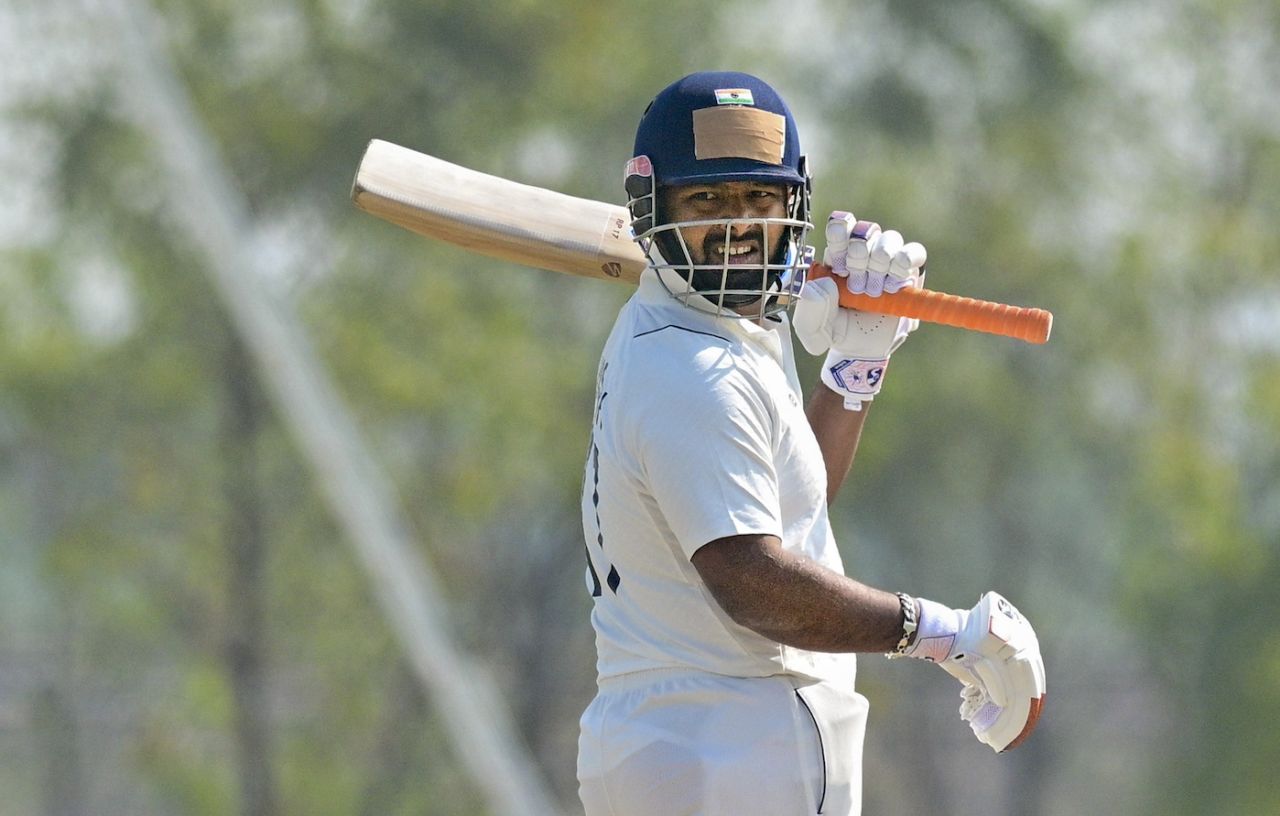 Rishabh Pant didn't have a happy Ranji Trophy comeback, Saurashtra vs Delhi, Ranji Trophy, Rajkot, 1st day, January 23, 2025