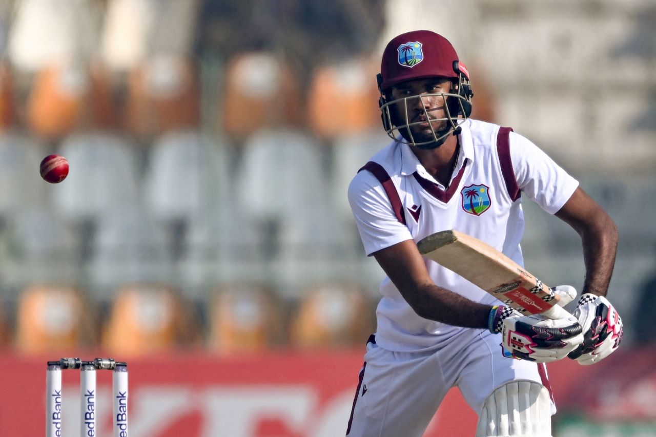 Kraigg Brathwaite gave West Indies a positive start in their second innings, Pakistan vs West Indies, 2nd Test, 2nd day, Multan, January 26, 2025
