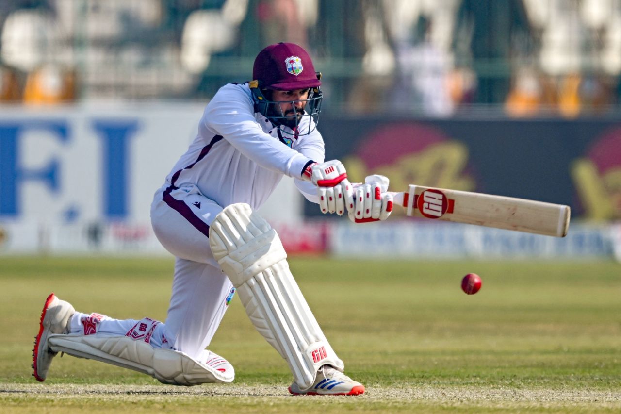 Amir Jangoo showed positive intent while scoring 30, Pakistan vs West Indies, 2nd Test, 2nd day, Multan, January 26, 2025