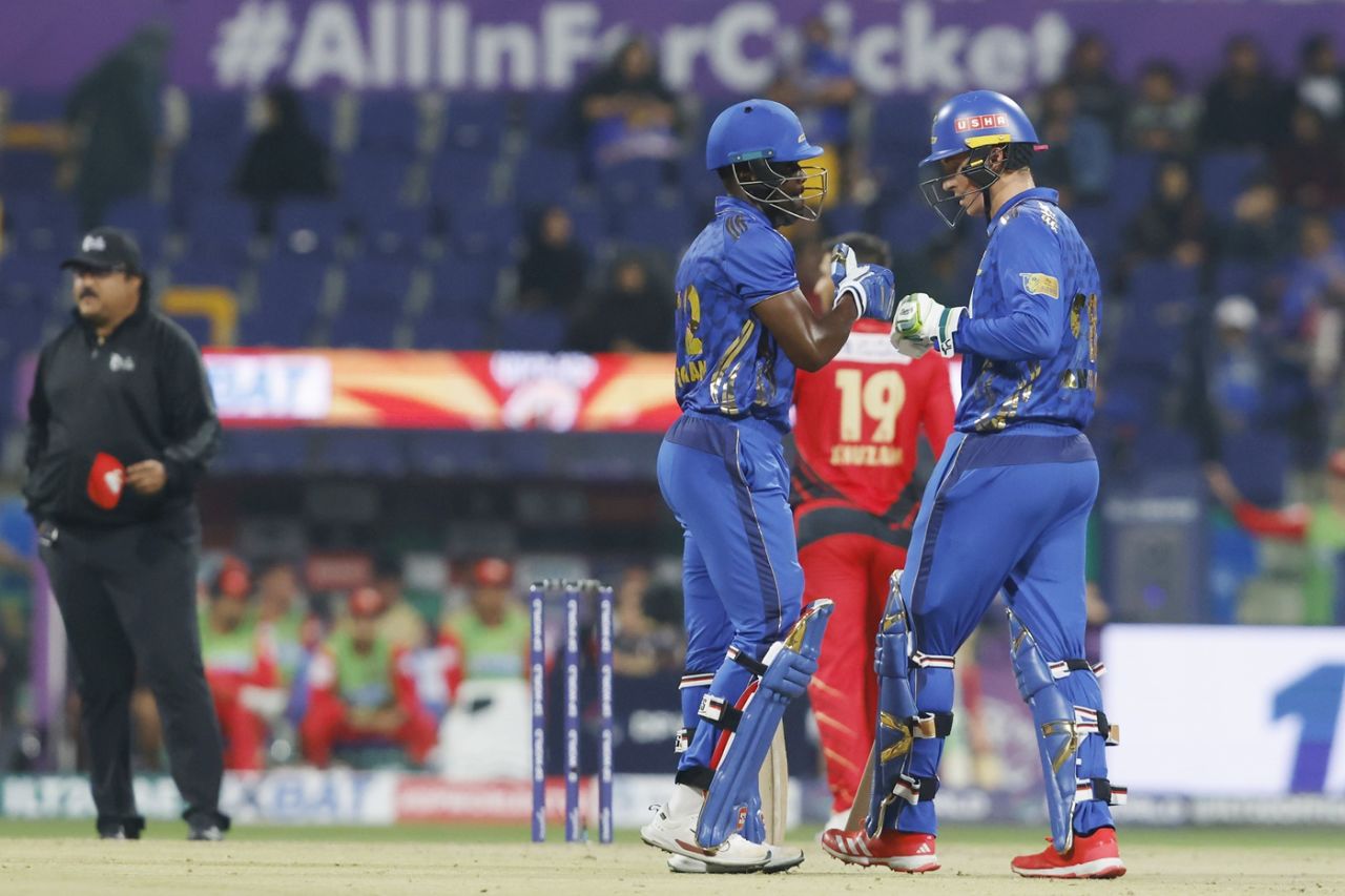 Andre Fletcher and Tom Banton put up a mammoth stand, Desert Vipers vs MI Emirates, ILT20 2024-25, Abu Dhabi, January 27, 2025