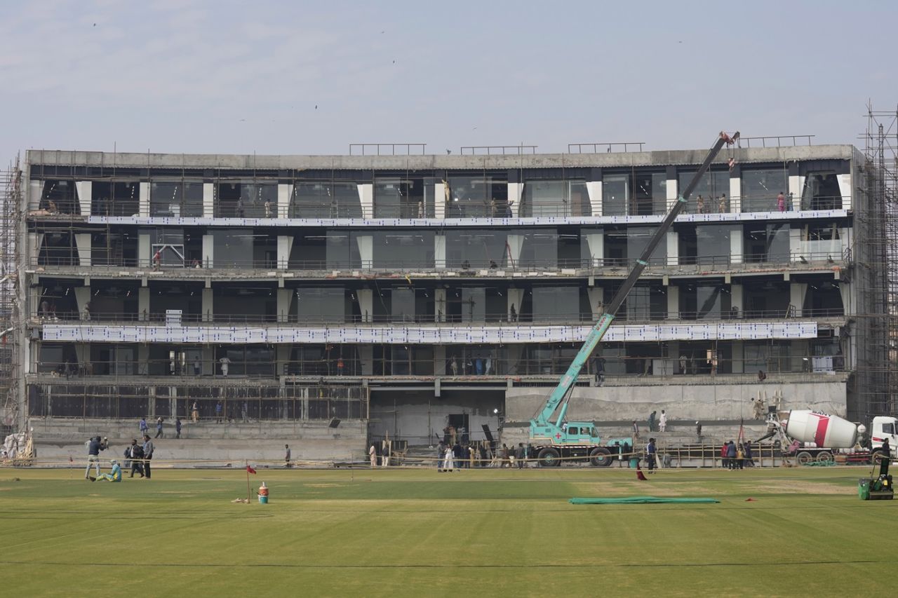 Renovation going on in full swing at the National Stadium, Karachi, January 28, 2025
