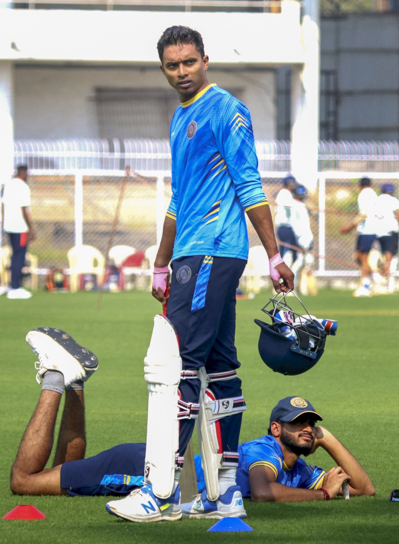 Hyderabad captain Chama Milind at a training session, Nagpur, January 29, 2025