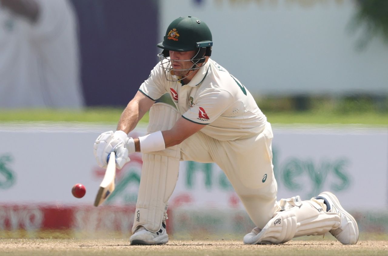 Josh Inglis piled up plenty of runs using the reverse sweep, Sri Lanka vs Australia, 1st Test, Galle, 2nd day, January 30, 2025