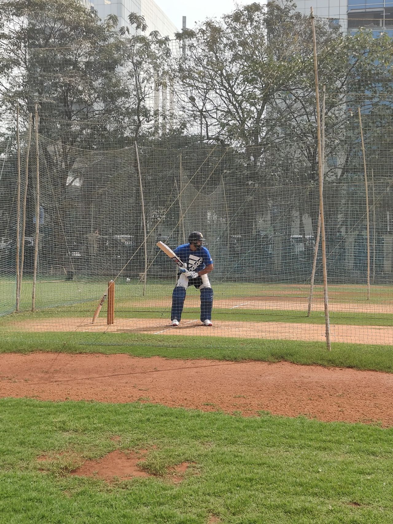 Rohit Sharma bats at the nets at BKC academy, Mumbai, January 30, 2025