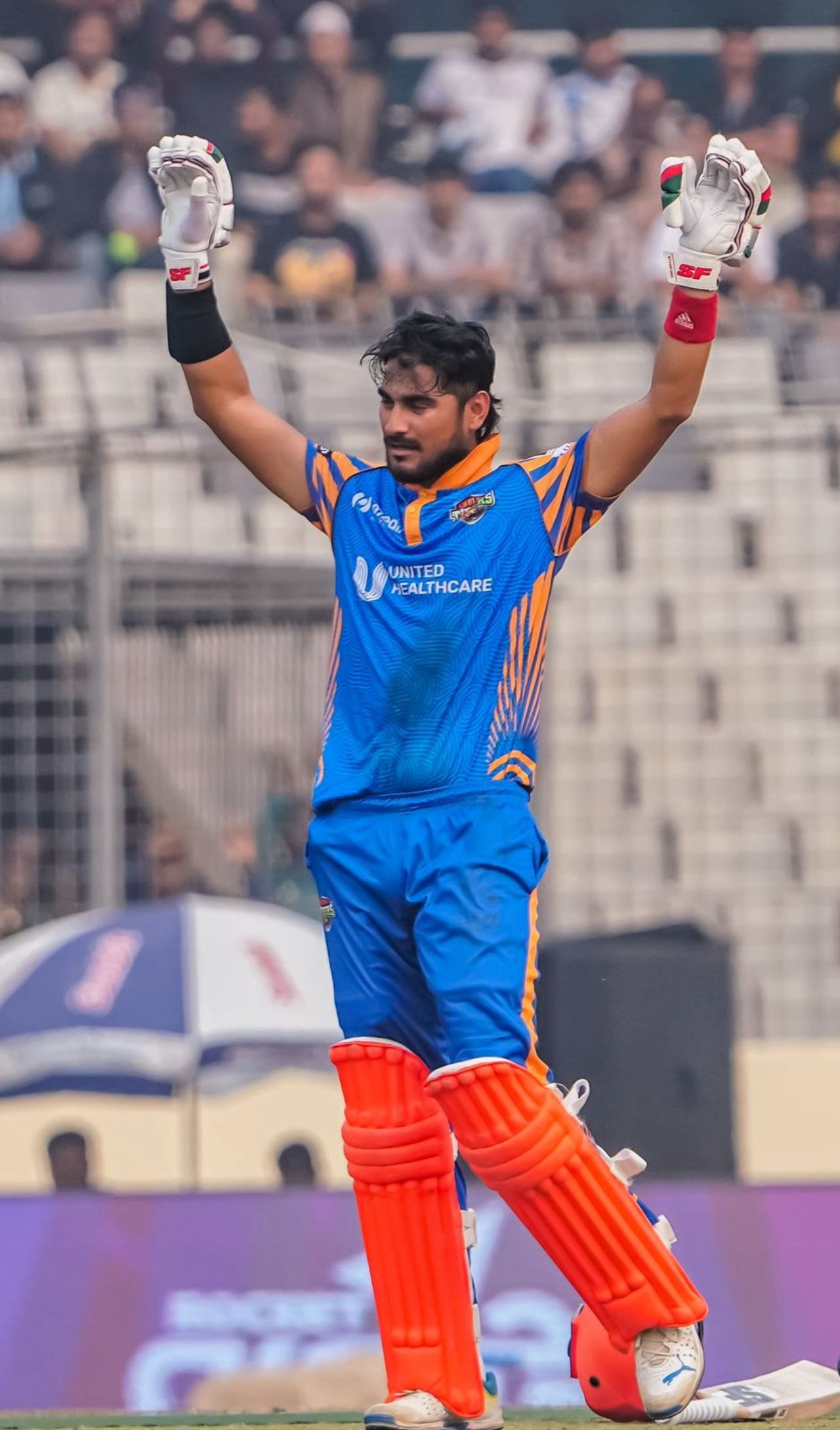 Mohammad Naim scored his second T20 hundred, Khulna Tigers vs Rangpur Riders, BPL, Mirpur, January 30, 2025