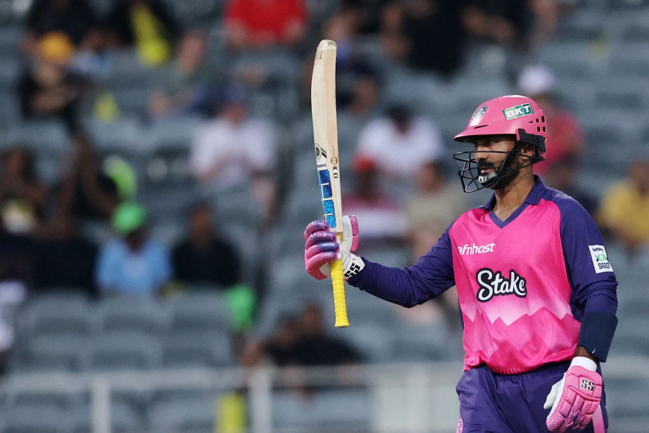 Dinesh Karthik made 53 off 39 balls, Joburg Super Kings vs Paarl Royals, Johannesburg, SA20, January 30, 2025