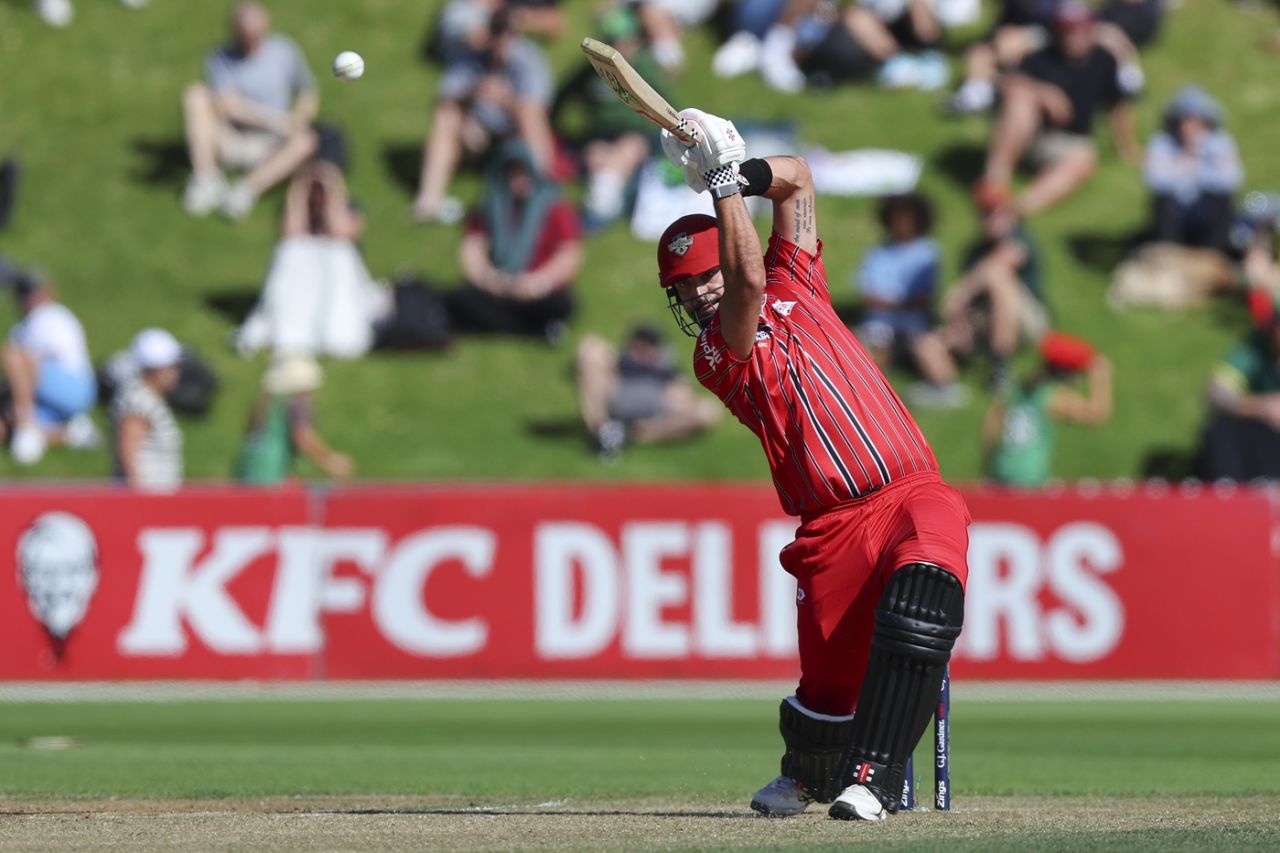 Daryl Mitchell scored 46 in the Men's Super Smash final, Canterbury vs Central Districts, Men's Super Smash final, Wellington, February 02, 2025
