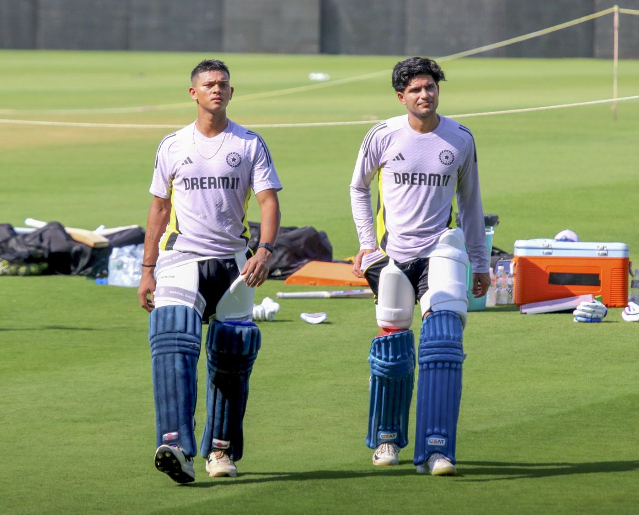 Yashasvi Jaiswal and Shubman Gill at a training session, Nagpur, February 4, 2025