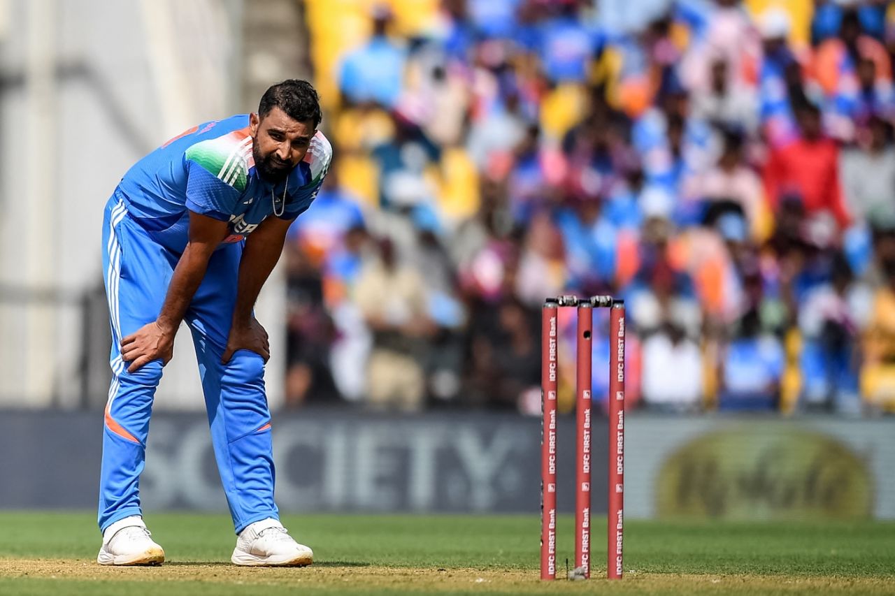 Mohammed Shami was playing his first ODI since the 2023 World Cup final, India vs England, 1st ODI, Nagpur, February 6, 2025