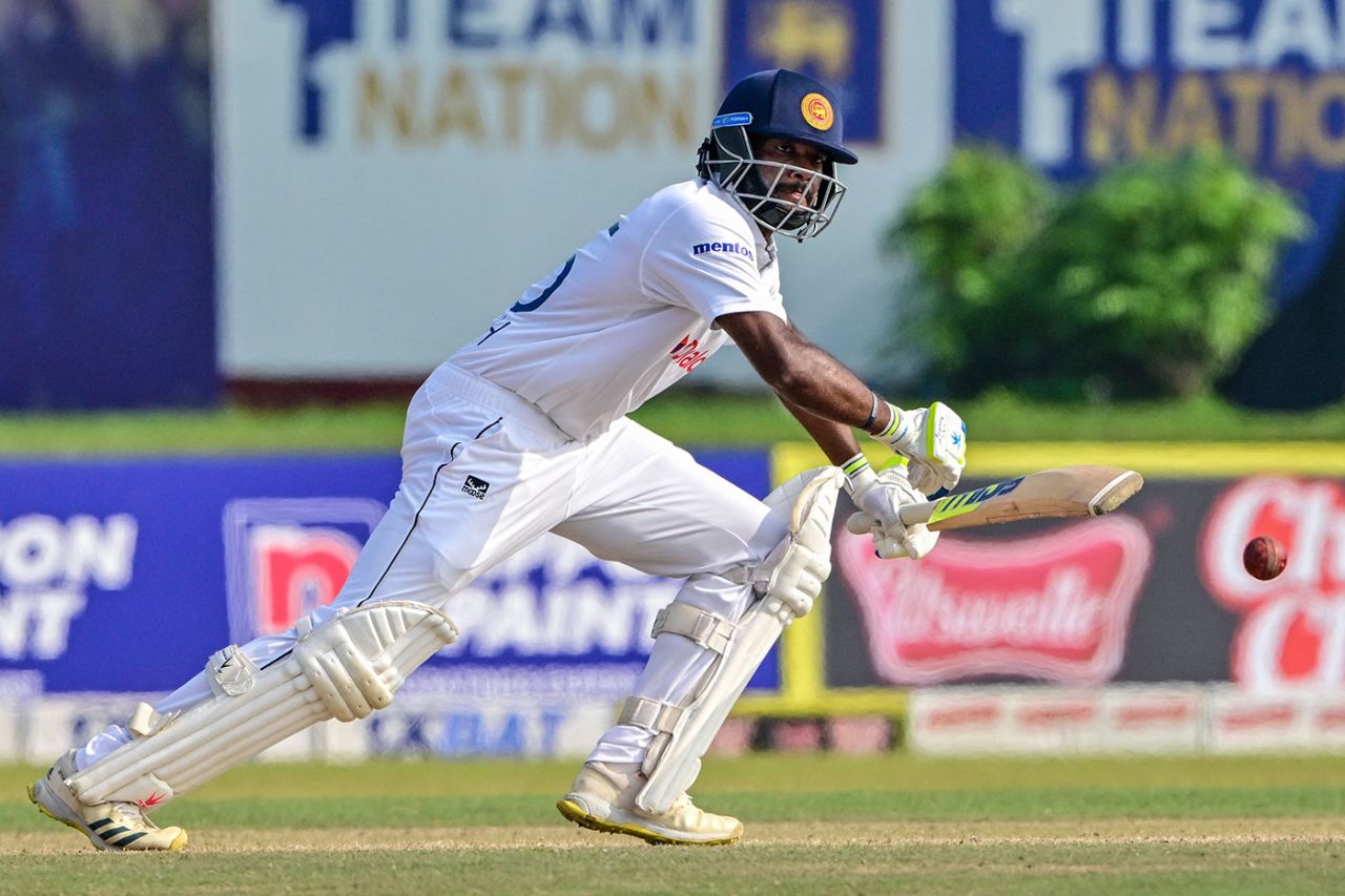 Ramesh Mendis added some depth to Sri Lanka's lower order, Sri Lanka vs Australia, 2nd Test, Galle, 1st day, February 6, 2025
