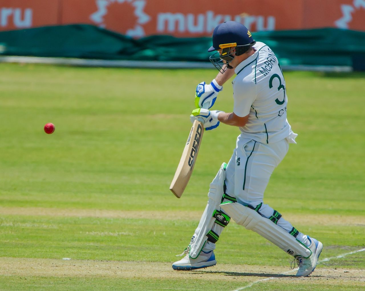Andy McBrine top-scored for Ireland with an unbeaten 90, Zimbabwe vs Ireland, Only Test, Day 1, Bulawayo, February 6, 2025