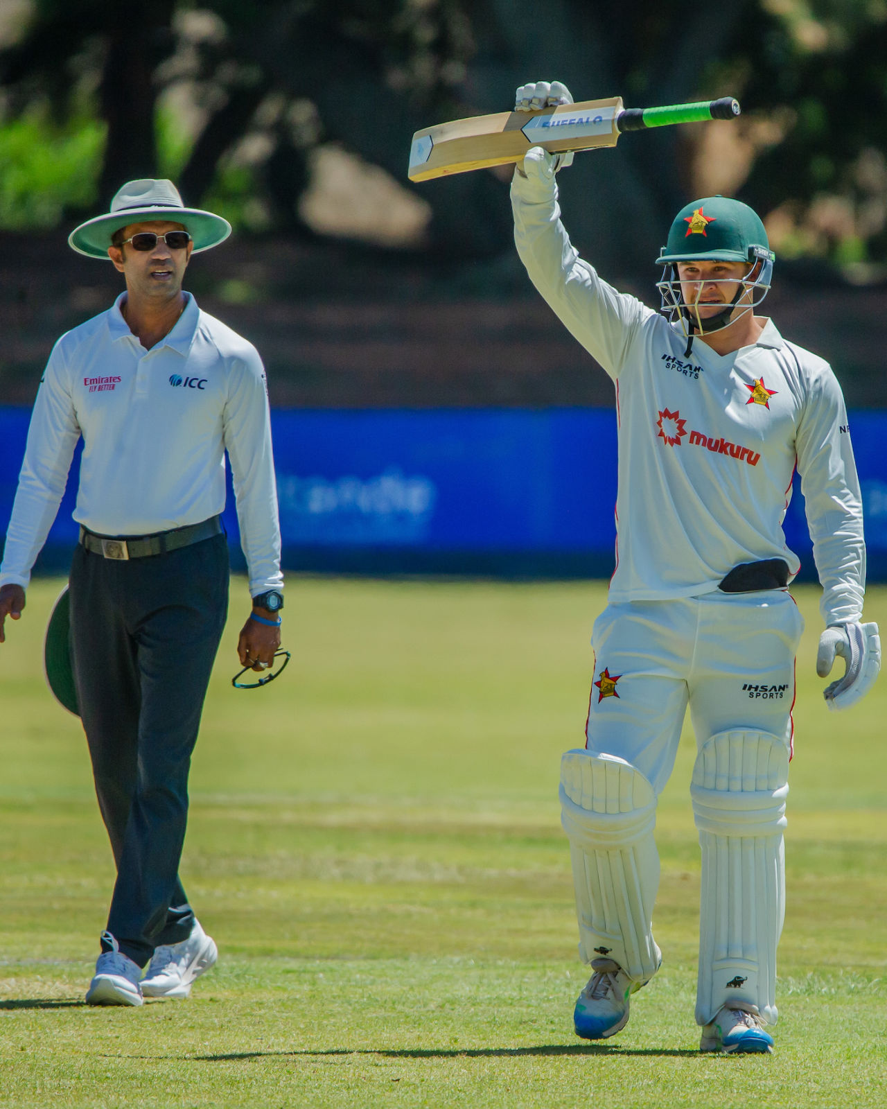 Nick Welch didn't spare joy in celebrating his fifty, Zimbabwe vs Ireland, Only Test, Day 2, Bulawayo, February 7, 2025