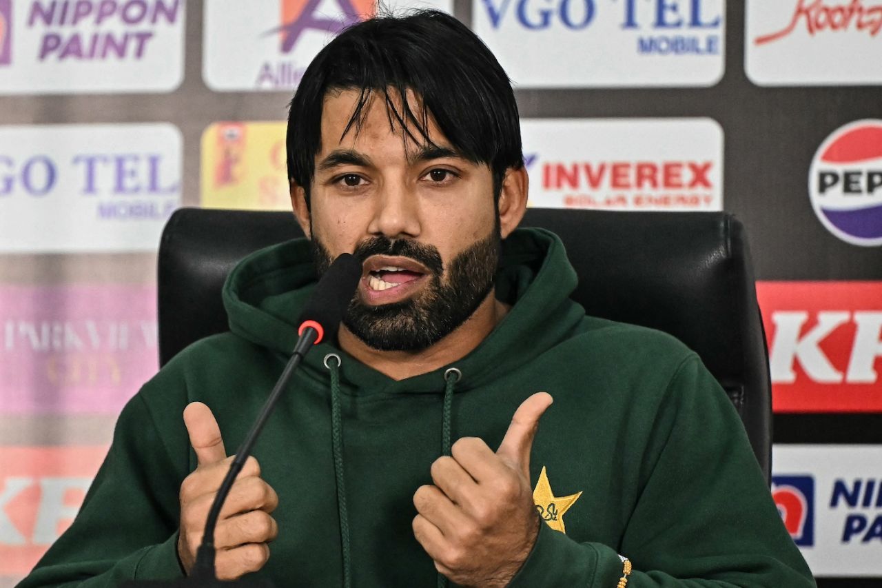 Mohammad Rizwan speaks at a press conference, Pakistan vs New Zealand, 1st game, Pakistan tri-series, Lahore, February 7, 2025