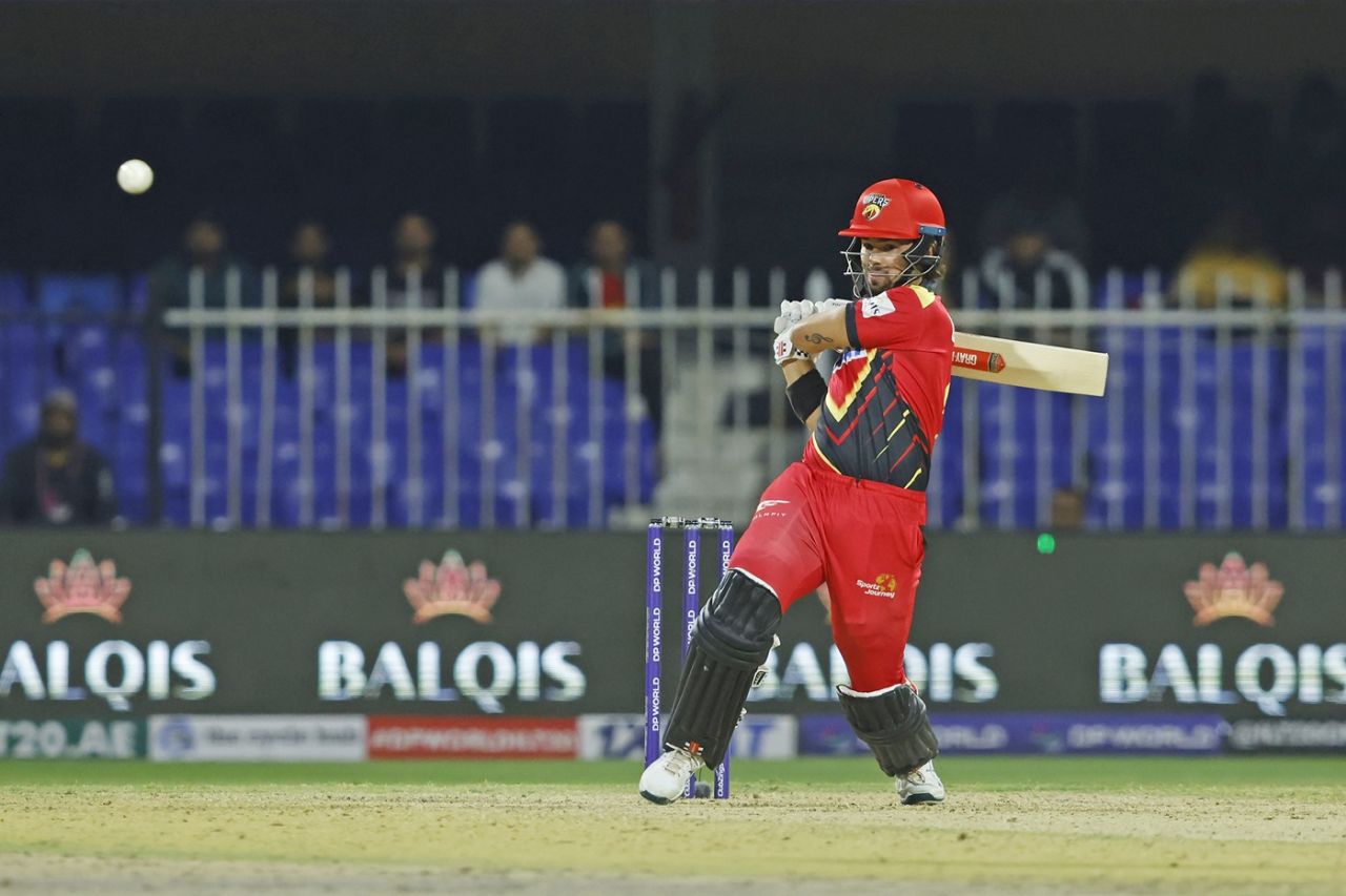 Max Holden got 48 runs at a quick pace in the chase, Desert Vipers vs Sharjah Warriorz, ILT20, Qualifier 2, Sharjah, February 7, 2025