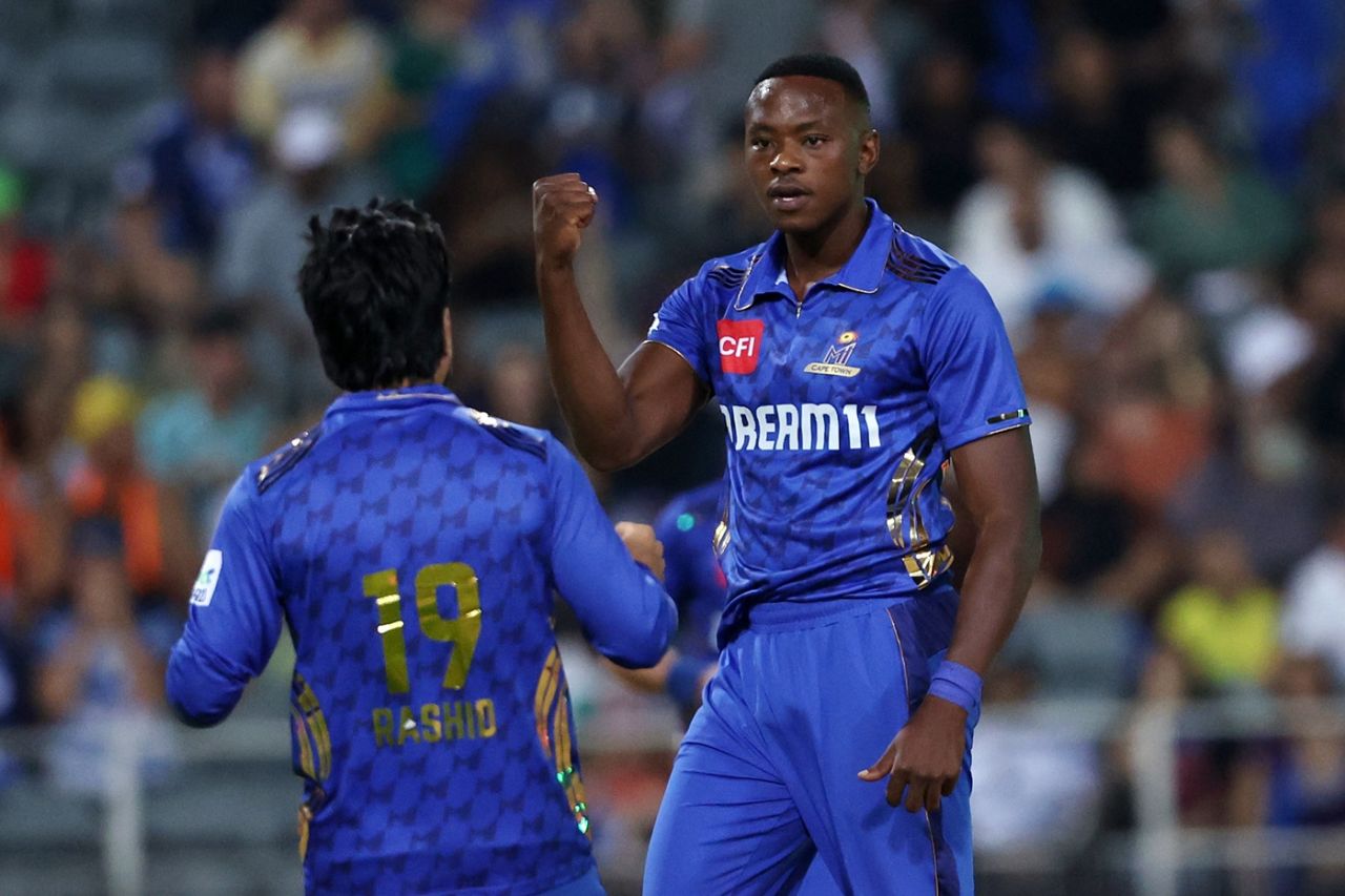 Kagiso Rabada struck in his first over, MI Cape Town vs Sunrisers Easte  Cape, final, SA20, Johannesburg, February 8, 2025