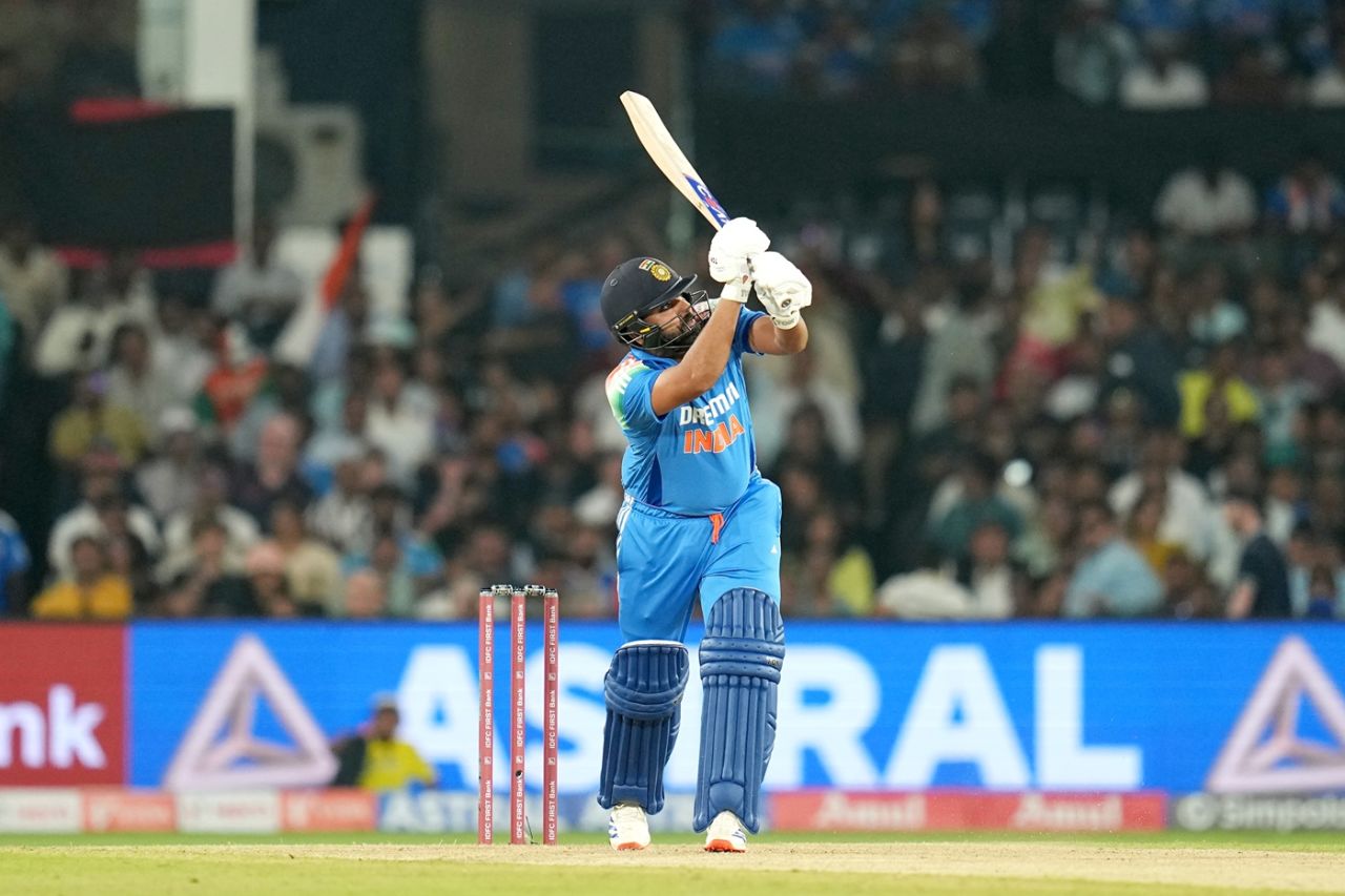 Rohit Sharma gave India a blazing start in the chase, India vs England, 2nd ODI, Cuttack, February 9, 2025