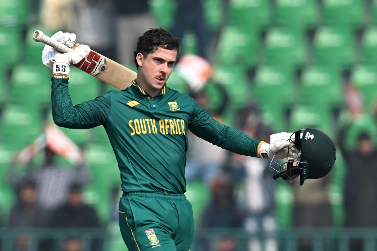 Matthew Breetzke became the first batter to score 150 or more on ODI debut, New Zealand vs South Africa, Pakistan tri-series, Lahore, February 10, 2025