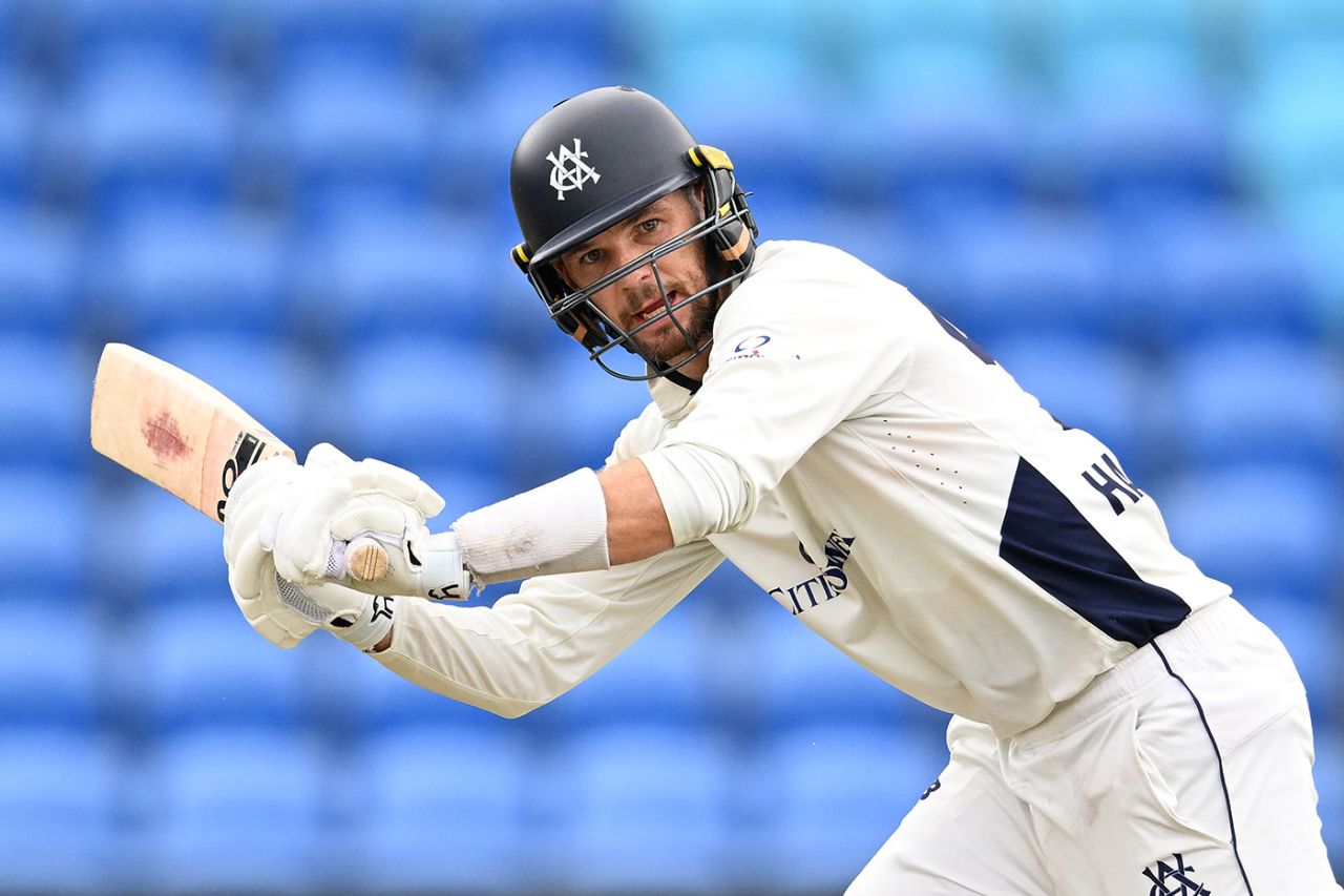 Peter Handscomb's 93 wasn't quite enough for Victoria, Tasmania vs Victoria, Sheffield Shield, Hobart, February 11, 2025