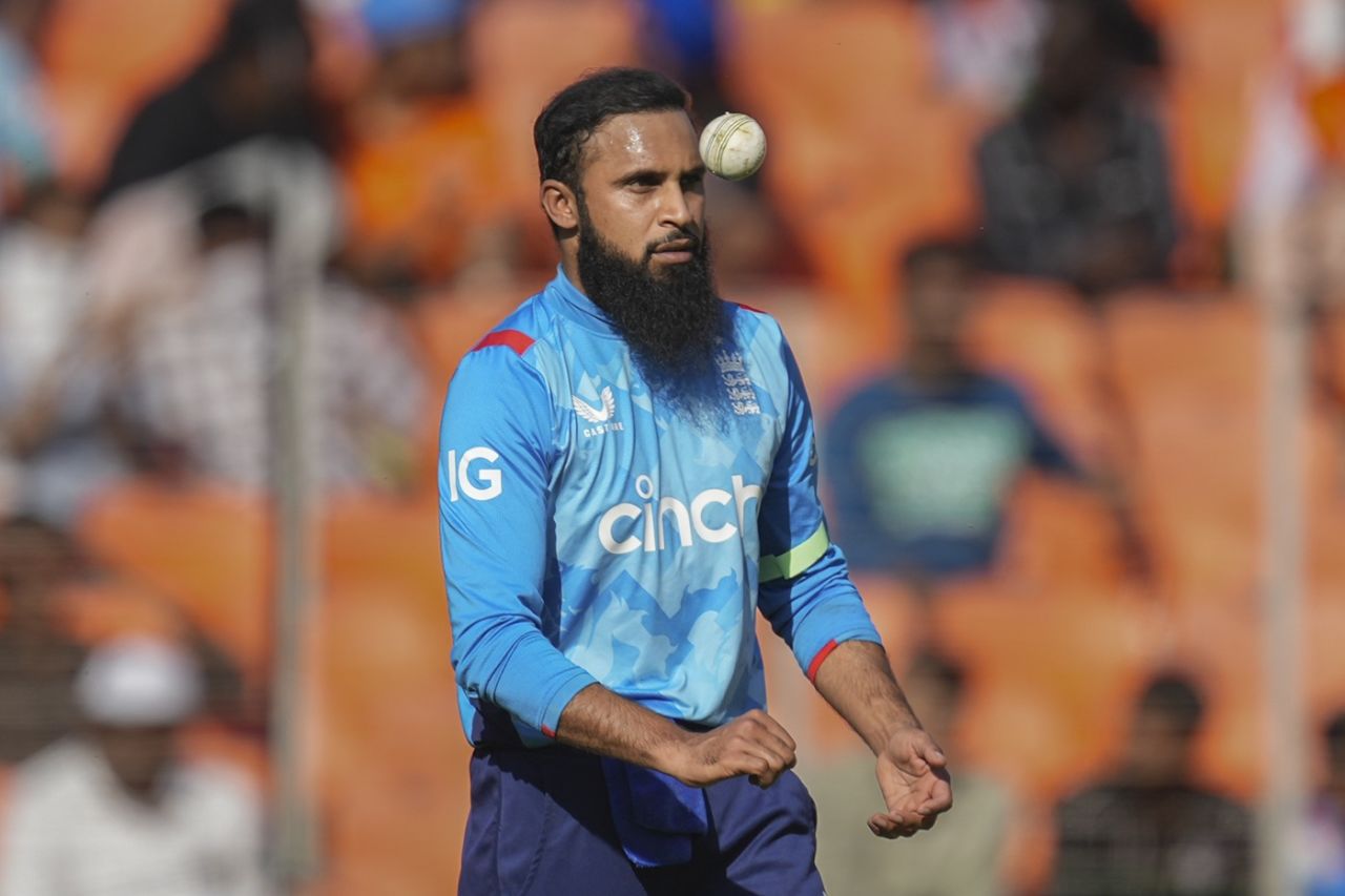 Adil Rashid kept chipping away, India vs England, 3rd ODI, Ahmedabad, February 12, 2025