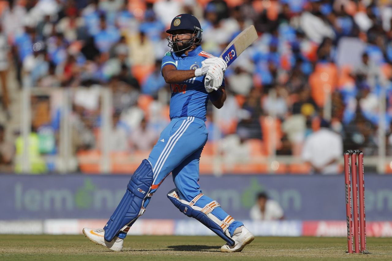 Shreyas Iyer scored his second half-century of the series, India vs England, 3rd ODI, Ahmedabad, February 12, 2025