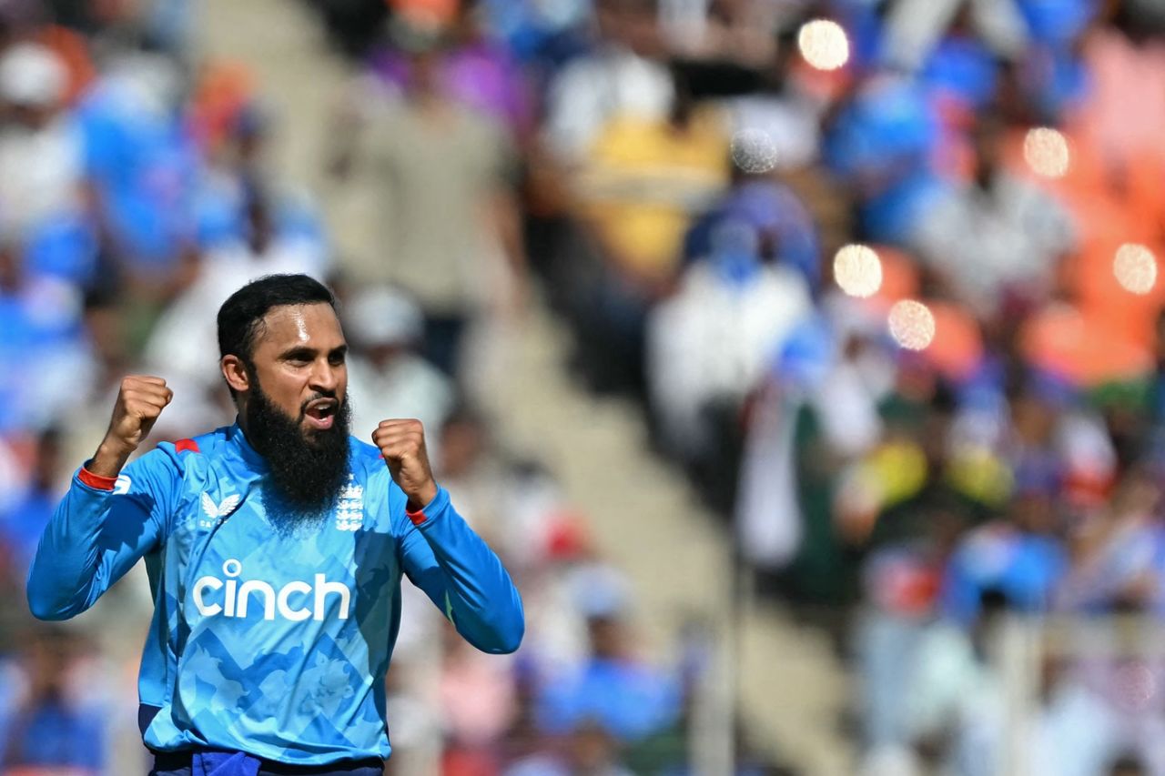 Adil Rashid got the big wickets of Virat Kohli, Shubman Gill, Shreyas Iyer and Hardik Pandya, India vs England, 3rd ODI, Ahmedabad, February 12, 2025