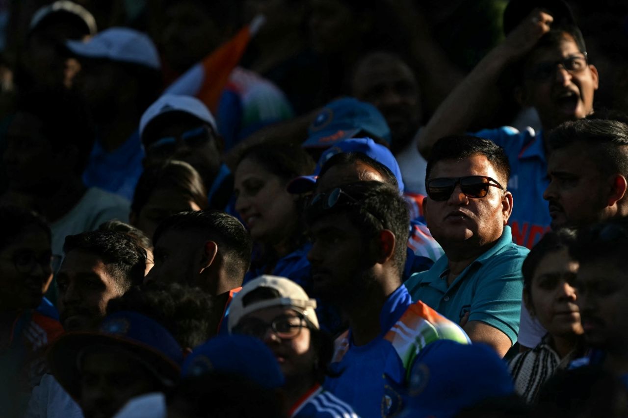 Fans in Ahmedabad watch a tense contest unfold, India vs England, 3rd ODI, Ahmedabad, February 12, 2025